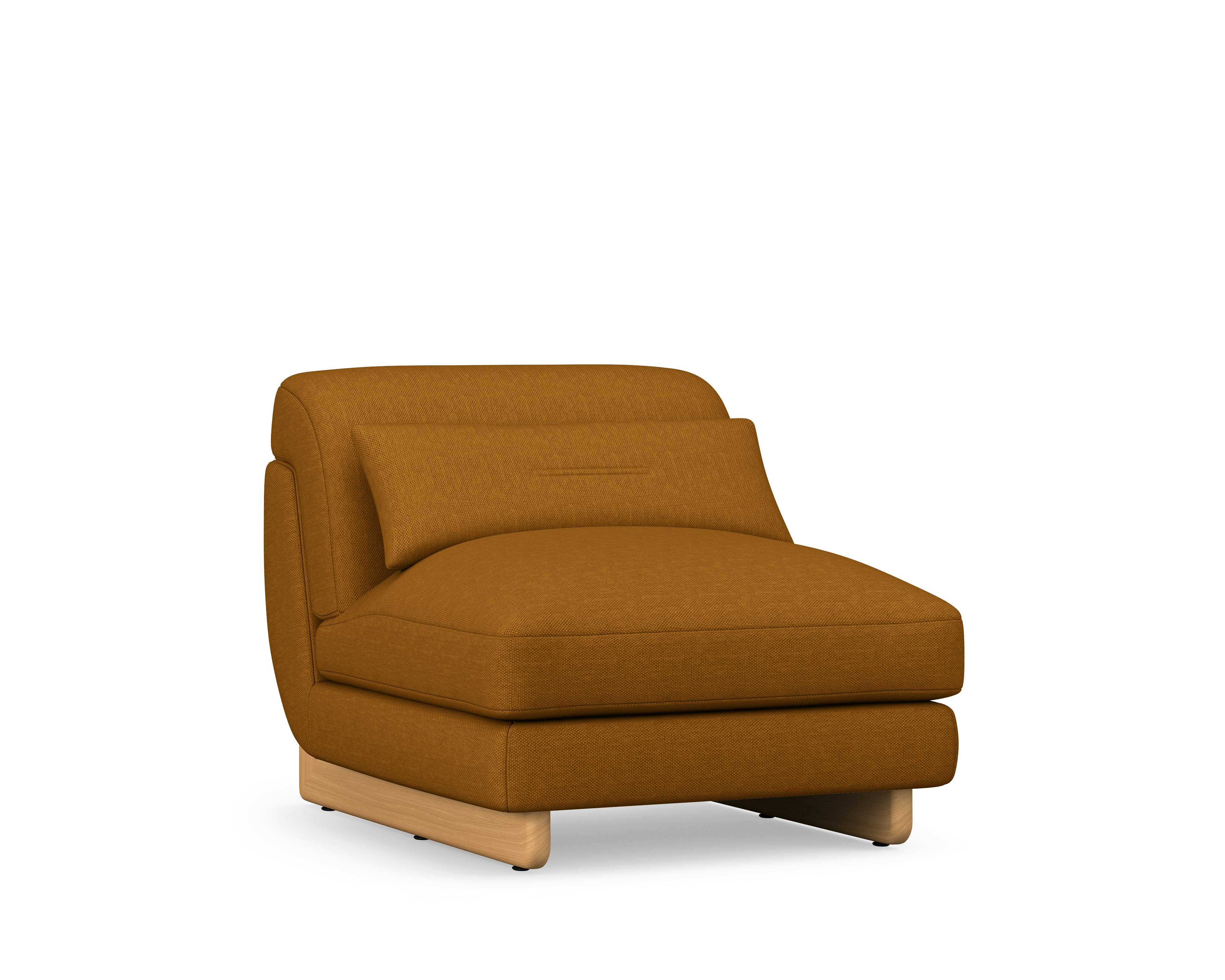 Contra Lounge Chair - Armless, Mode, Nutmeg, Oak