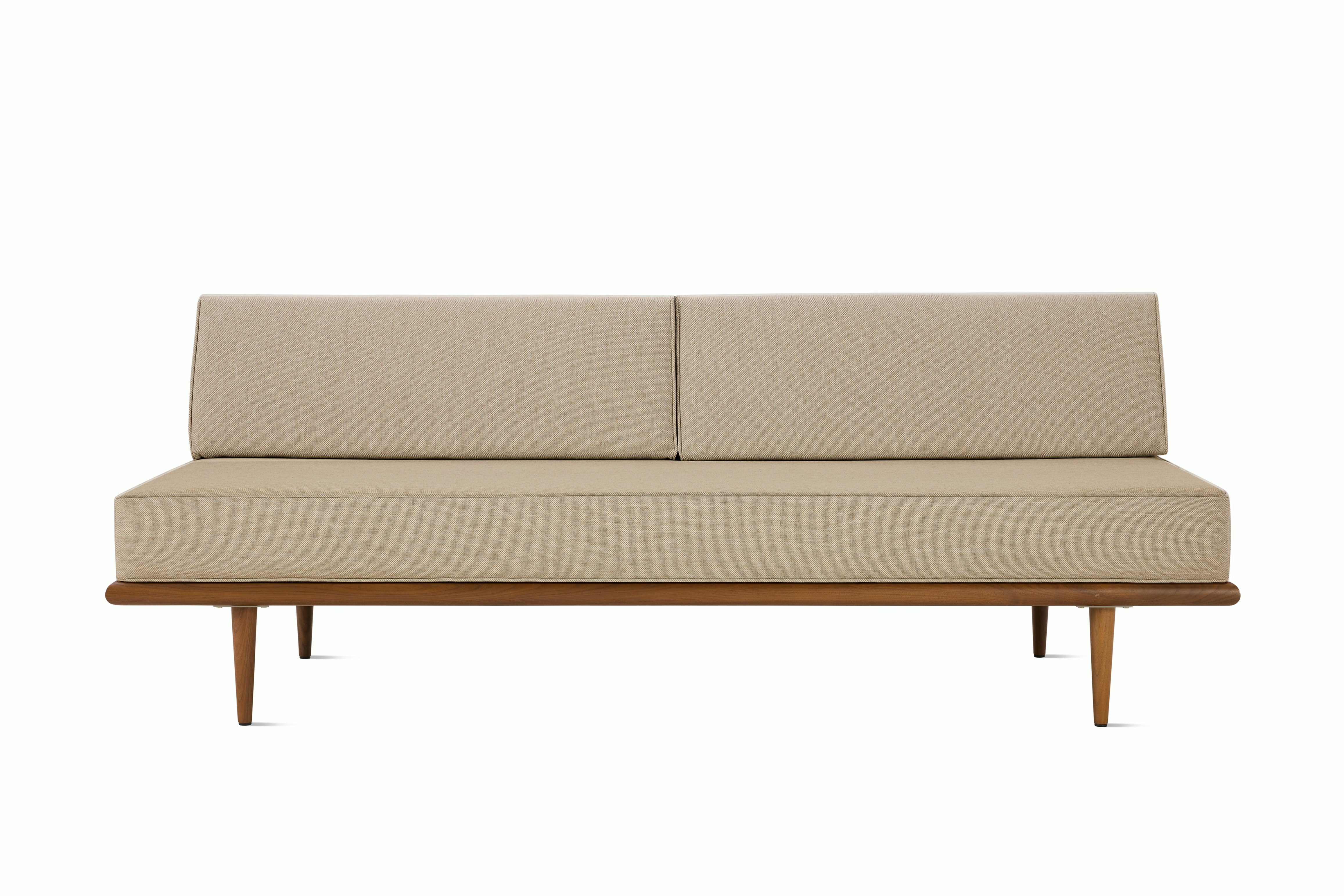 Nelson Daybed 2.0 - Back Bolster,  Walnut,  Mode,  Basket,  Taper