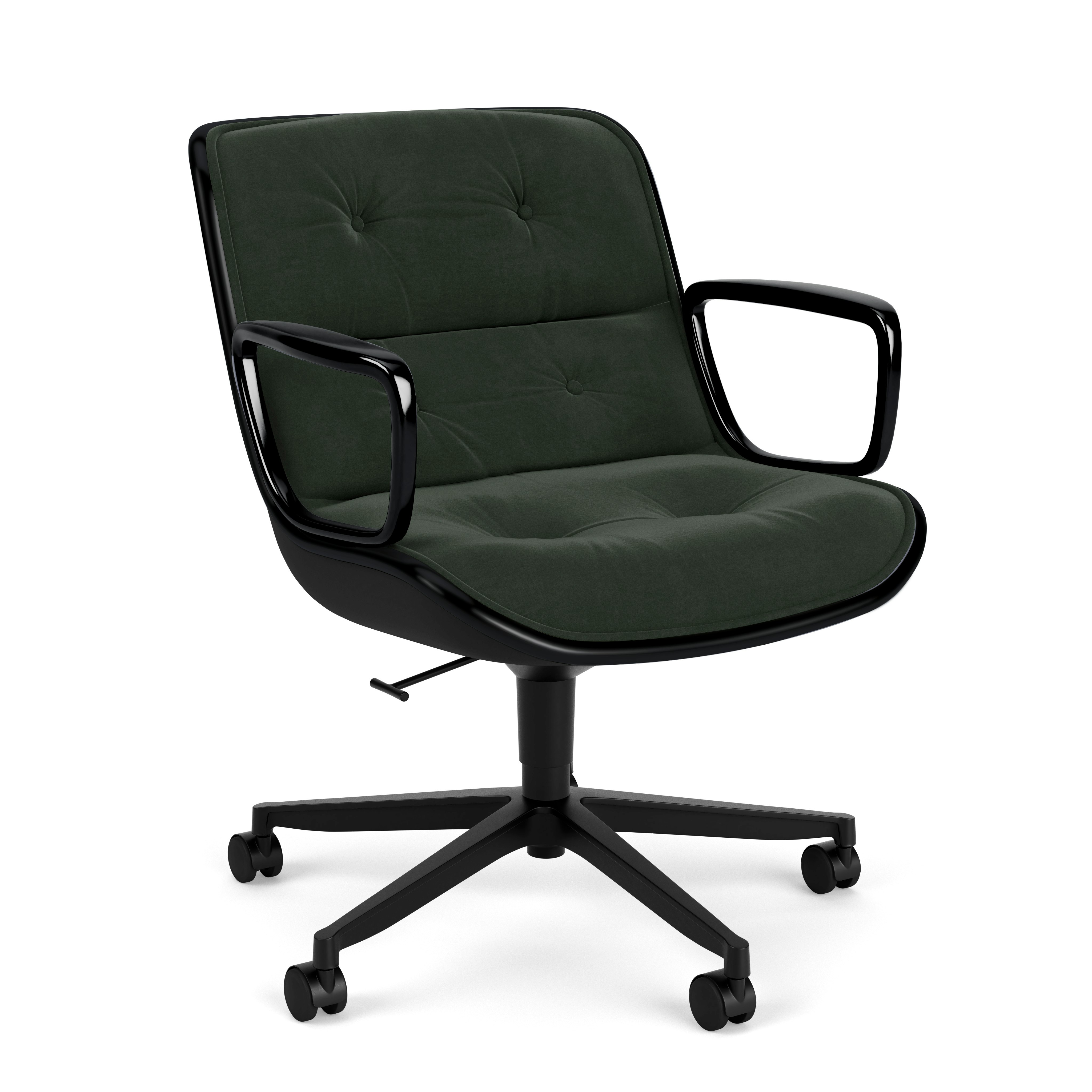 Pollock Executive Armchair - 5 Star, Black, Knoll Velvet,  Graphite