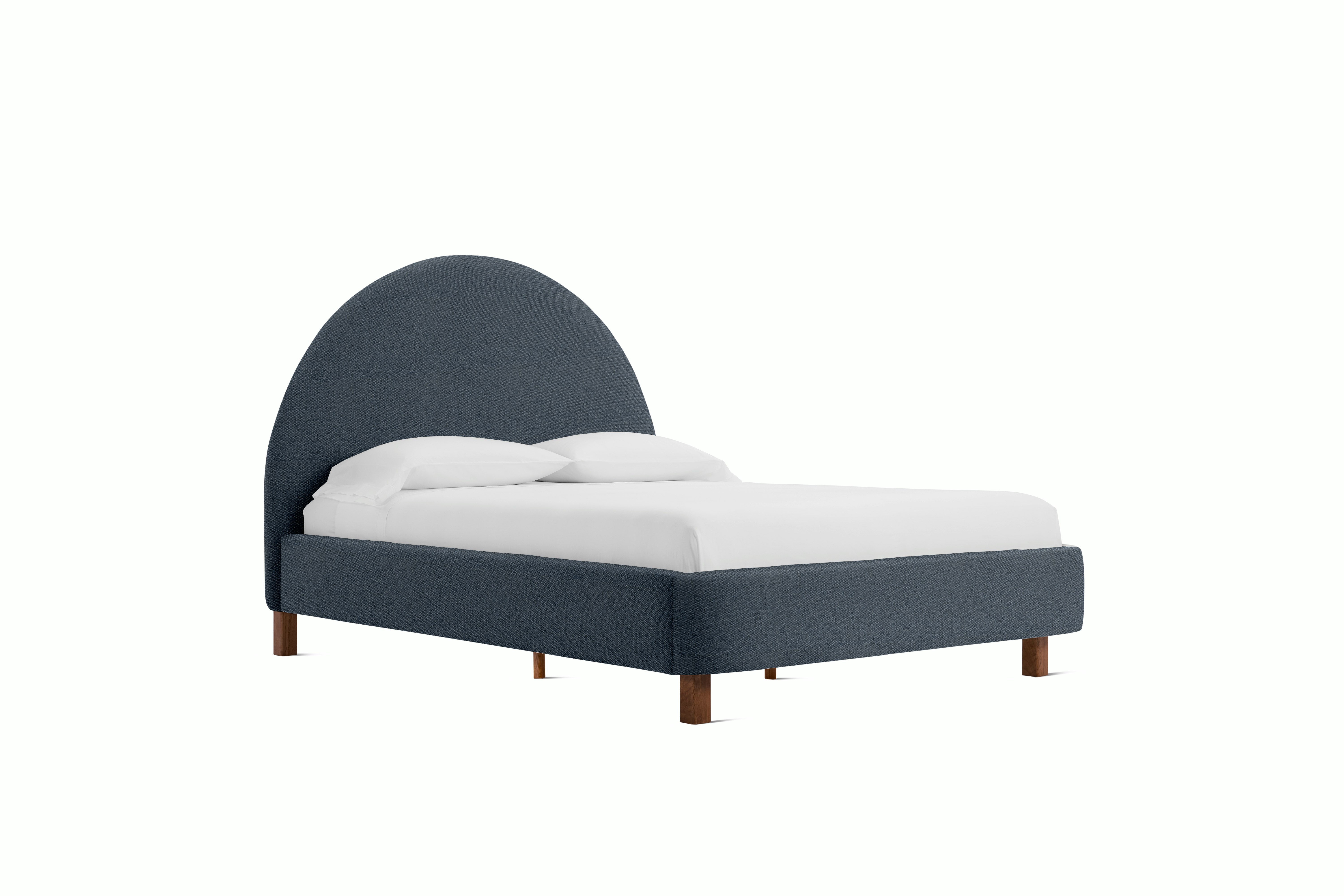 Demi Bed - Grand,  Queen,  Walnut,  Beck,  Letterpress 010