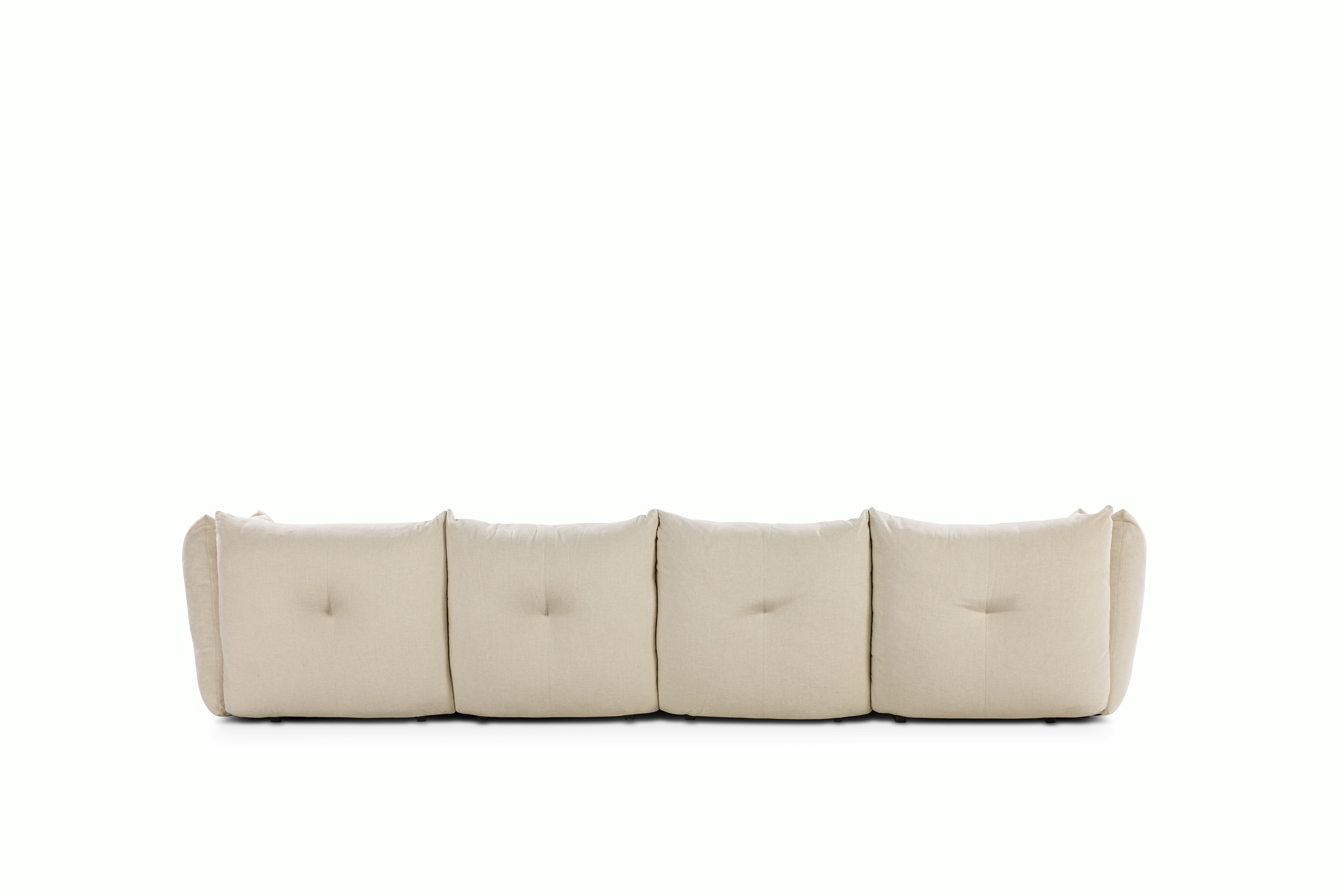 Pillo Sofa -  Four Seater Standard or Deep in Haven Ivory