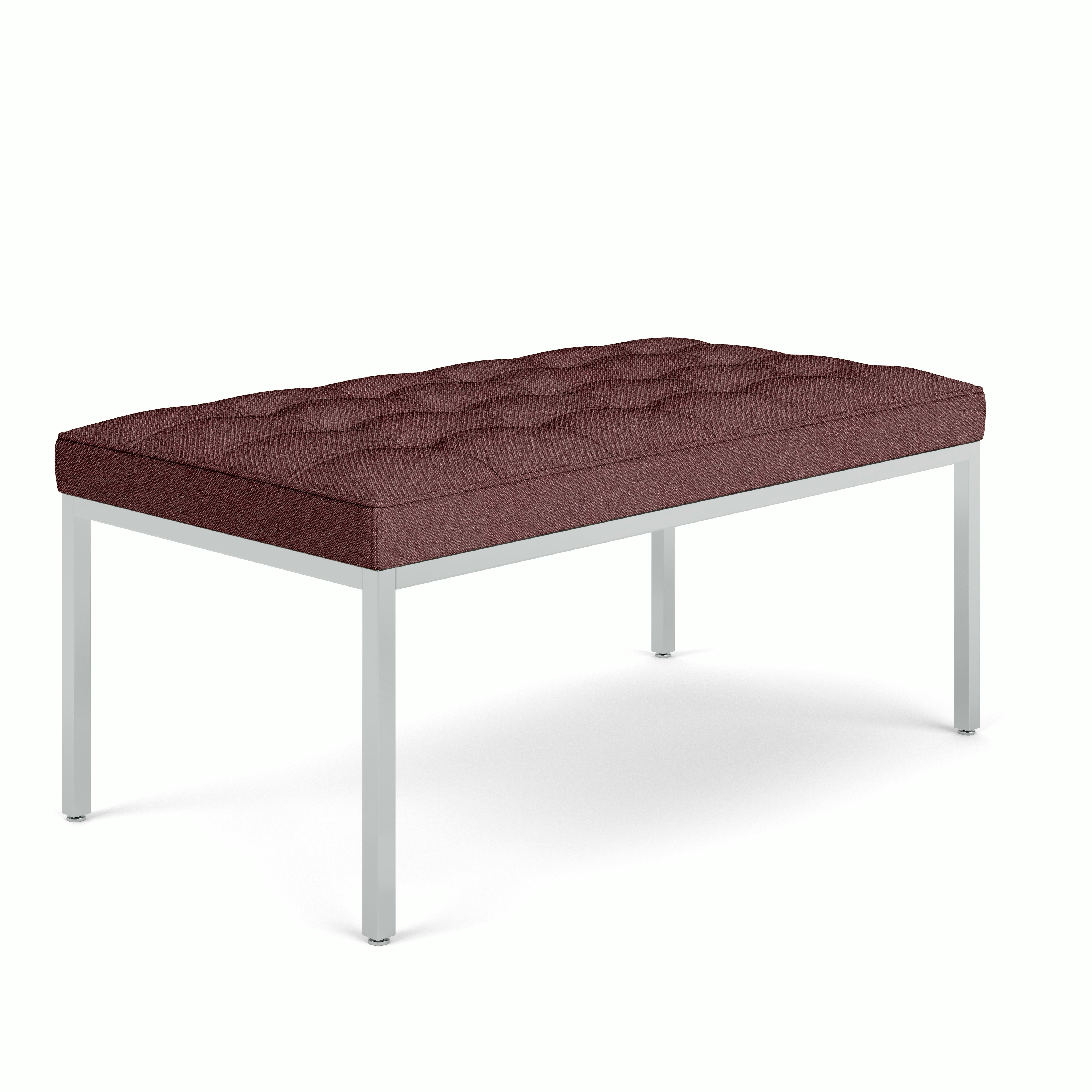 Florence Knoll Bench - Two Seater,  Aegean,  Eggplant