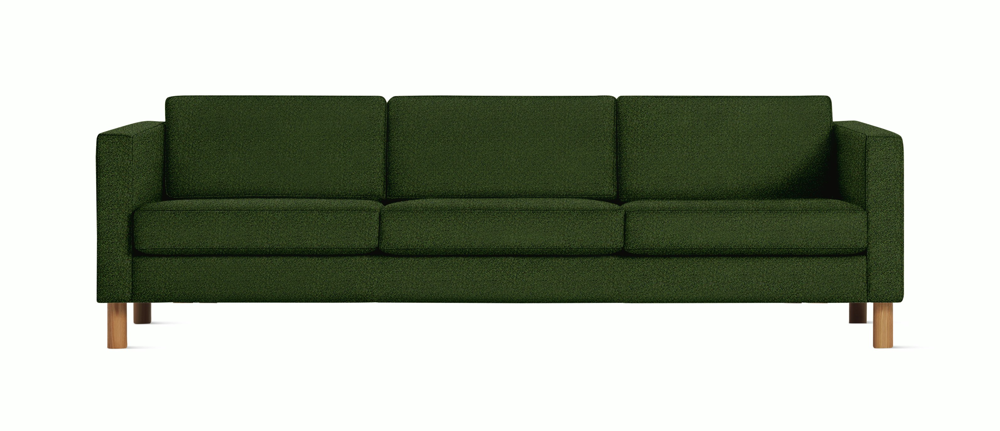 Lispenard Sofa  three seater in green fir color with 6" legs.