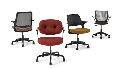 Morrison Hannah Ollo With Shell Knit Back Chair MultiGeneration by Knoll Light Task