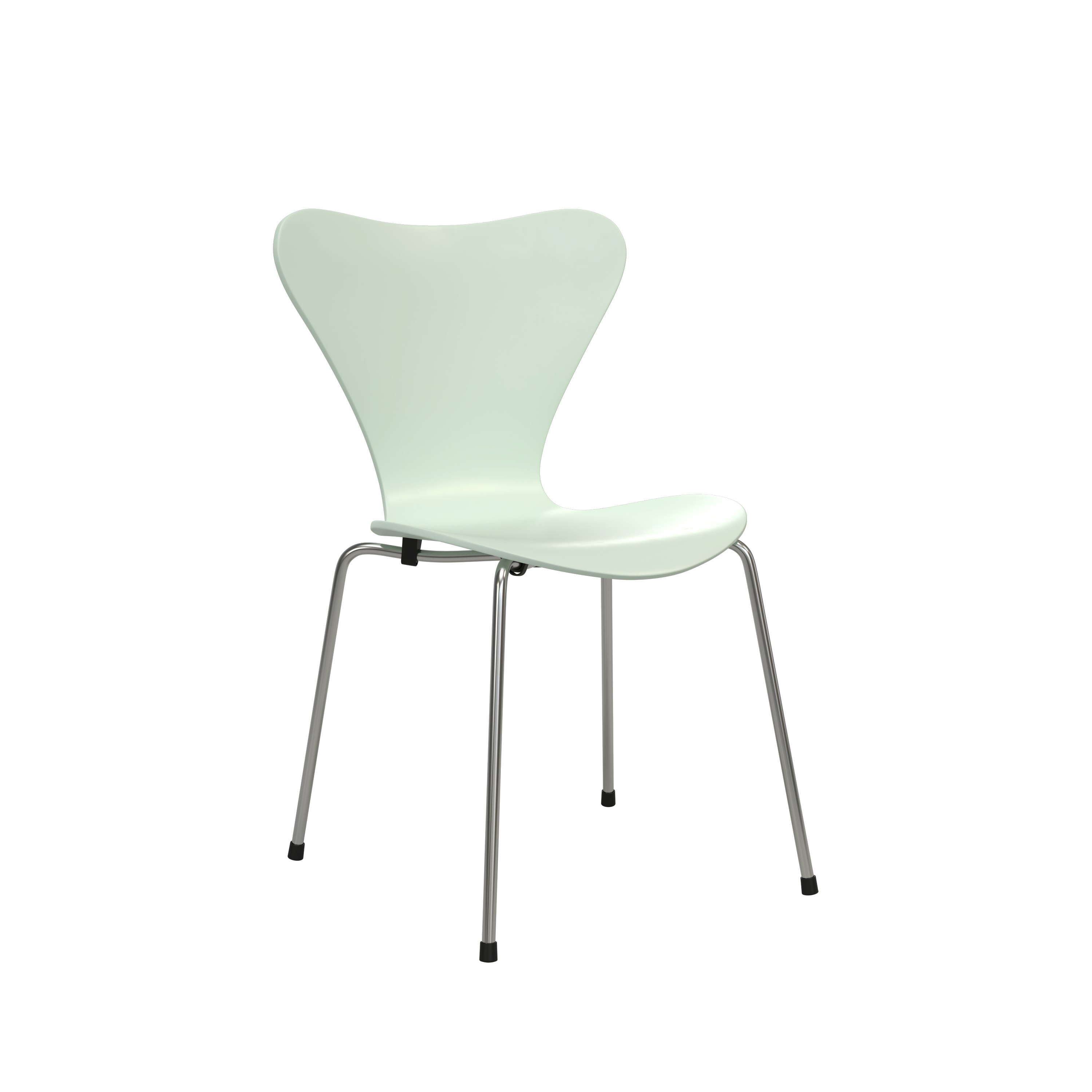 Series 7 Chair - Lacquered, 7:14 AM Green, Chromed Steel