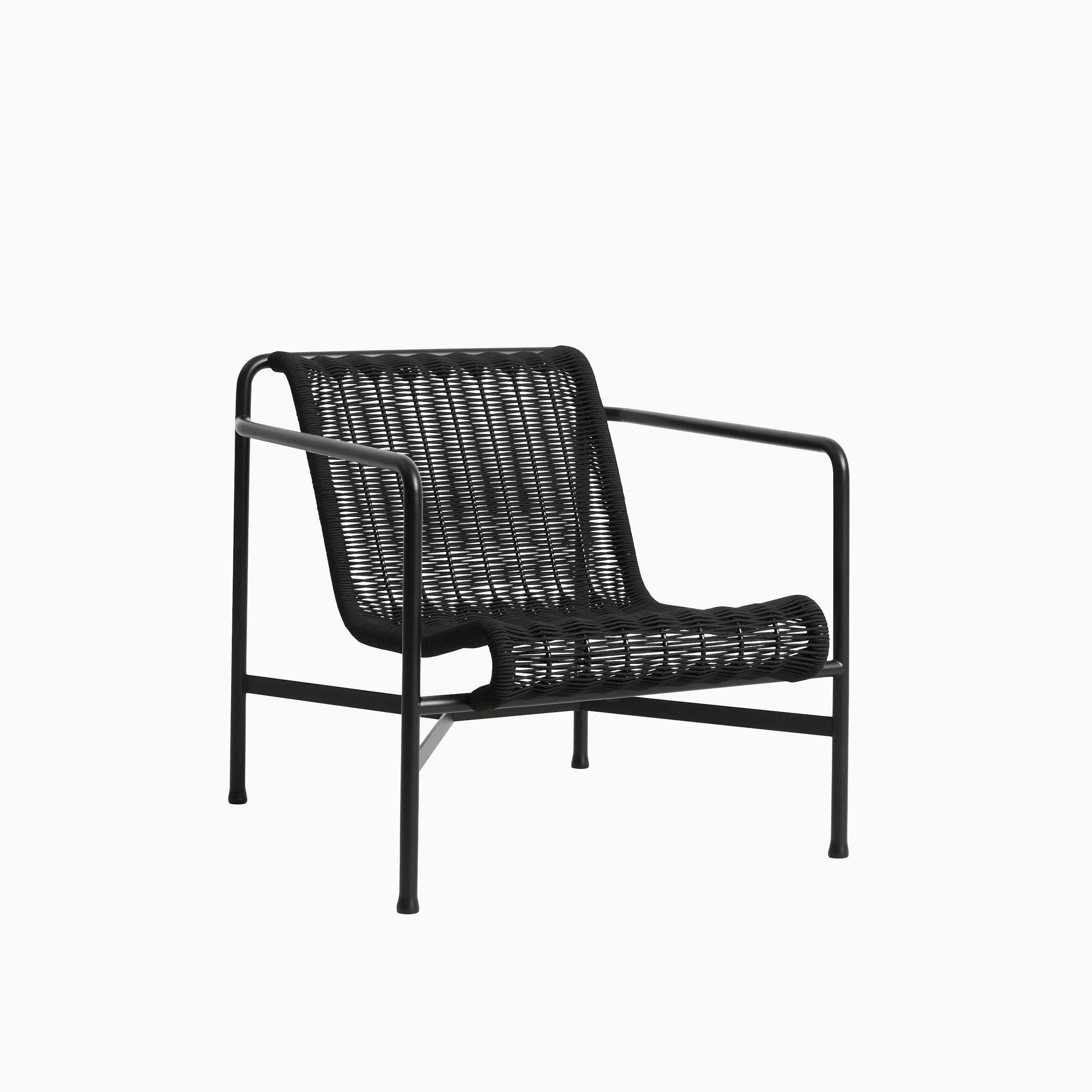Palissade Cord Lounge Chair - Low Back, Anthracite