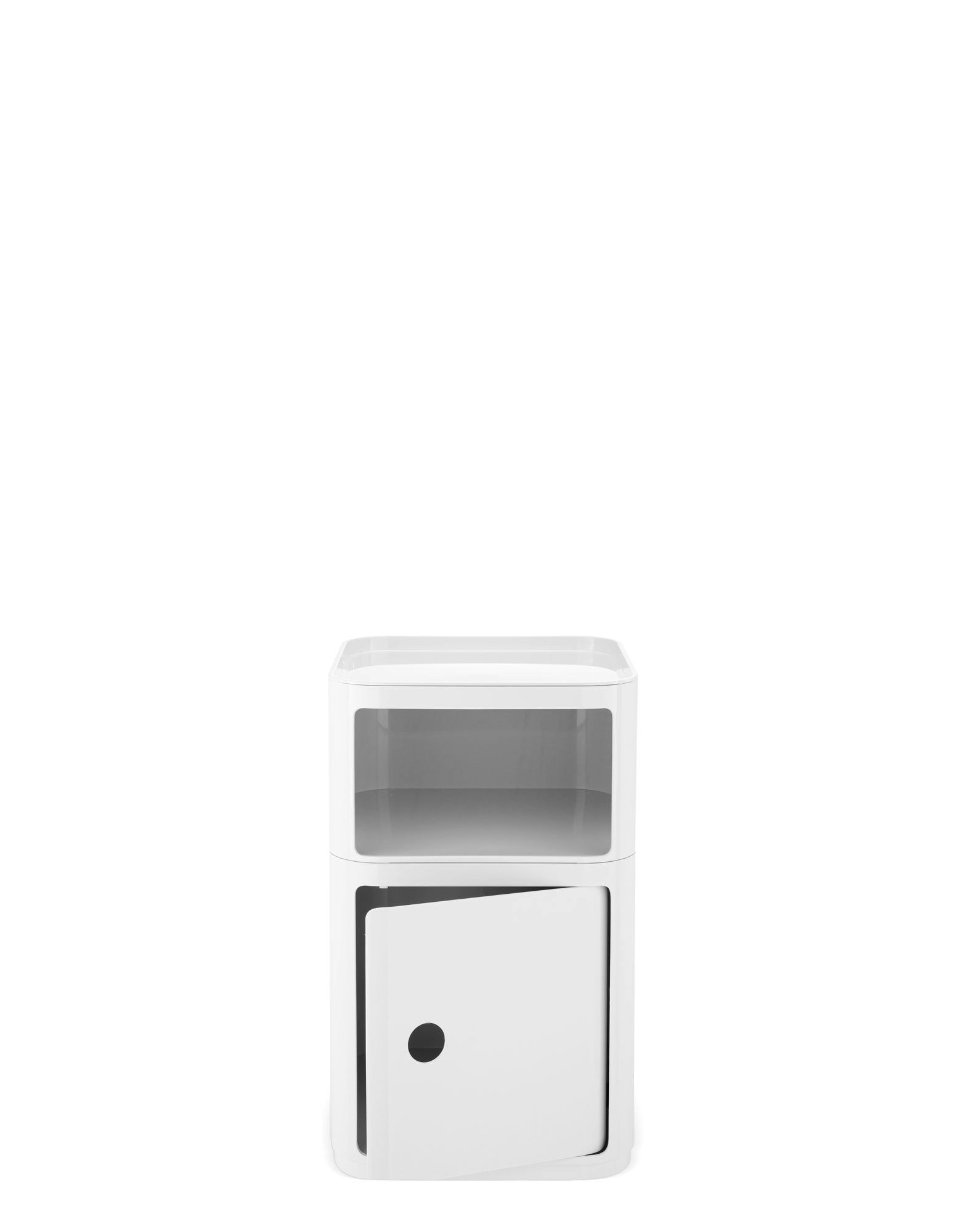 A Componibili Classic Modular in white viewed from front.