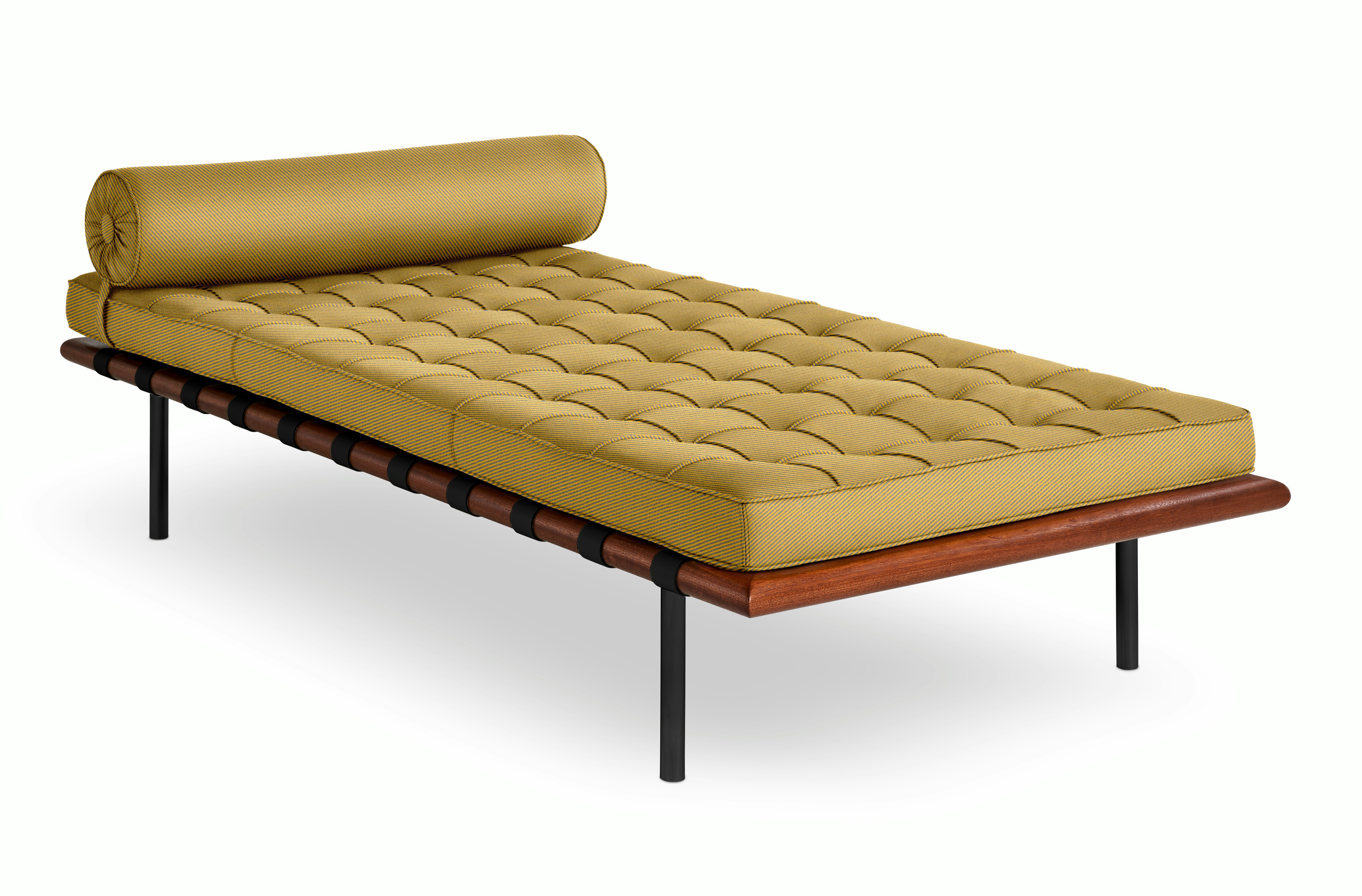 Barcelona Couch in Fancy Twill,  Nectar,  Black