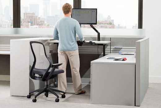Adjustable Height Desk and ReGeneration by Knoll