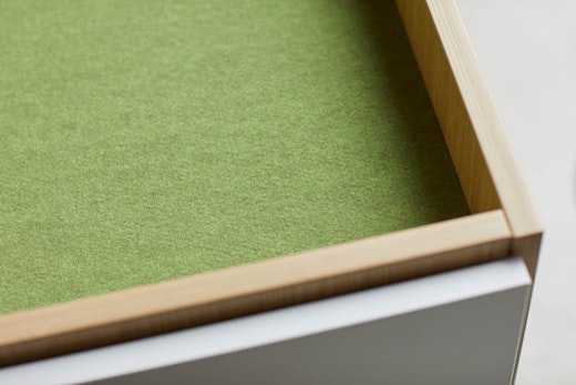 anchor tray top liner PET felt mobile pedestal accessory personal storage organization goldmound yellow