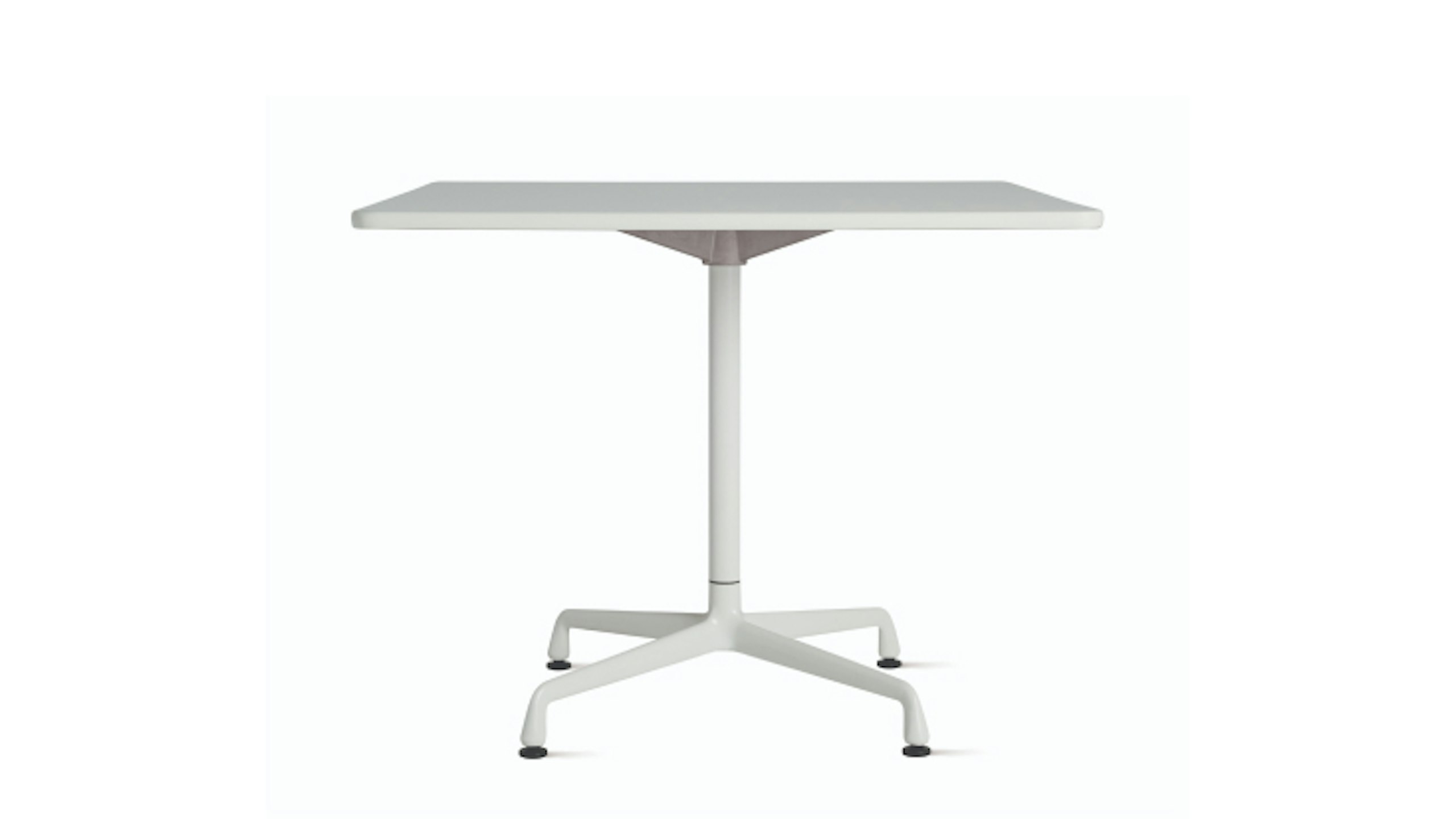 White Eames Table by Herman Miller.