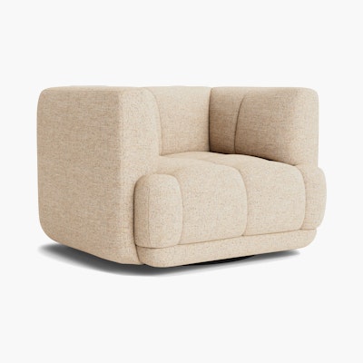 Quilton Swivel Chair - Bolgheri , Natural Quilton Swivel Chair - Bolgheri , Natural