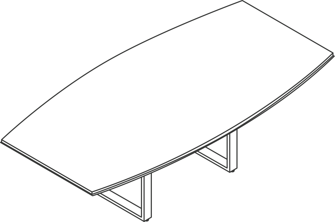 A line drawing - Highline Conference Table | Boat