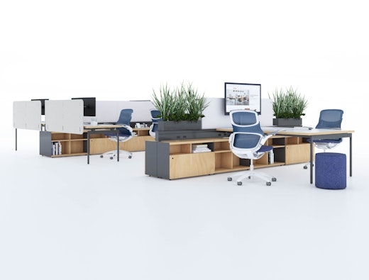 antenna workspaces power beam open plan hybrid meeting