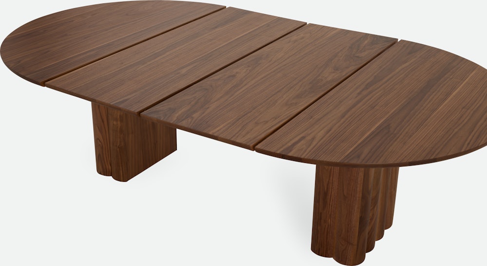 Plush Extension Dining Table - walnut