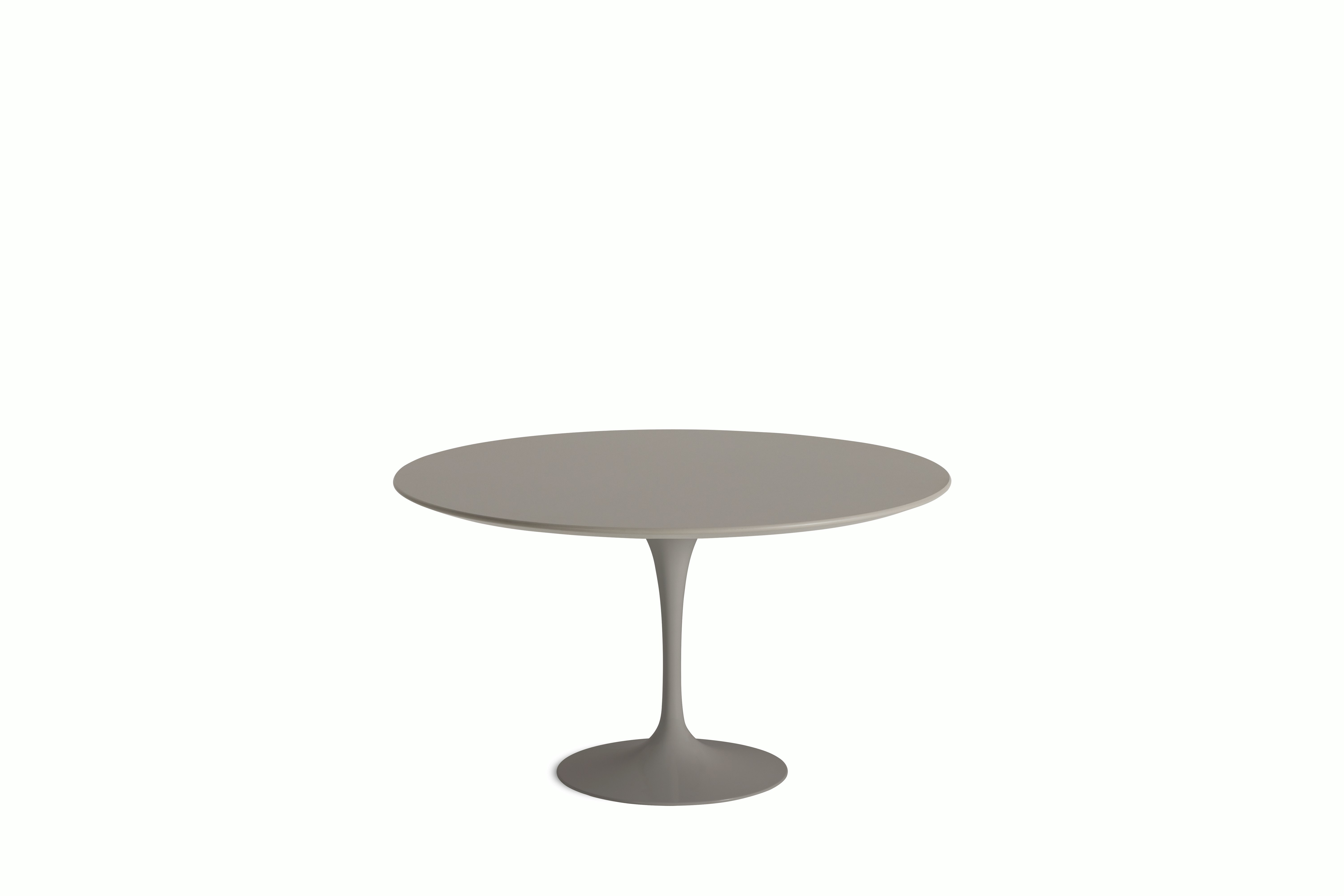 Saarinen Dining Table - Round, 60 Inch, Laminate, Modern Clay, Grey Base