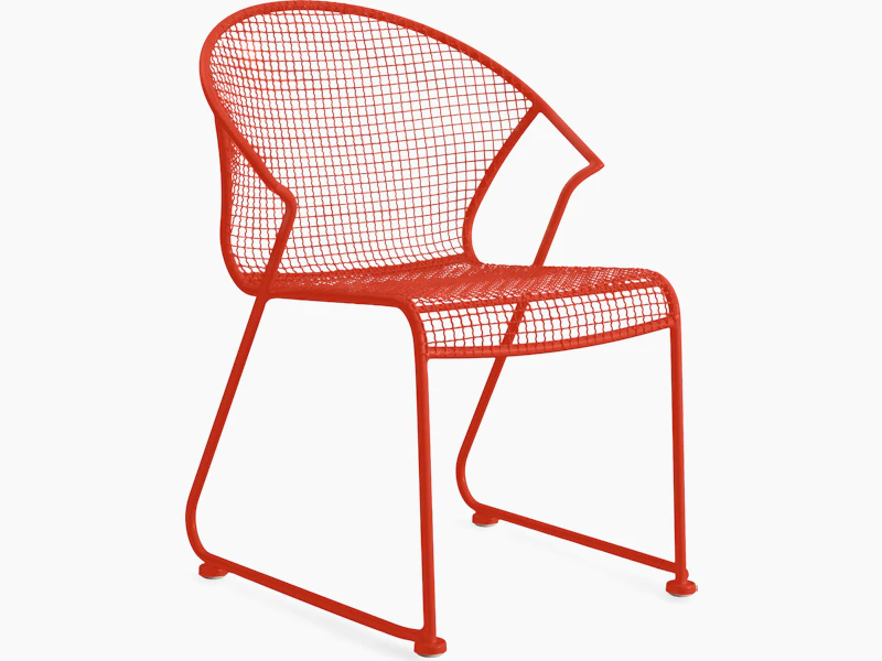 Sculptura Stacking Barrel Chair - red orange