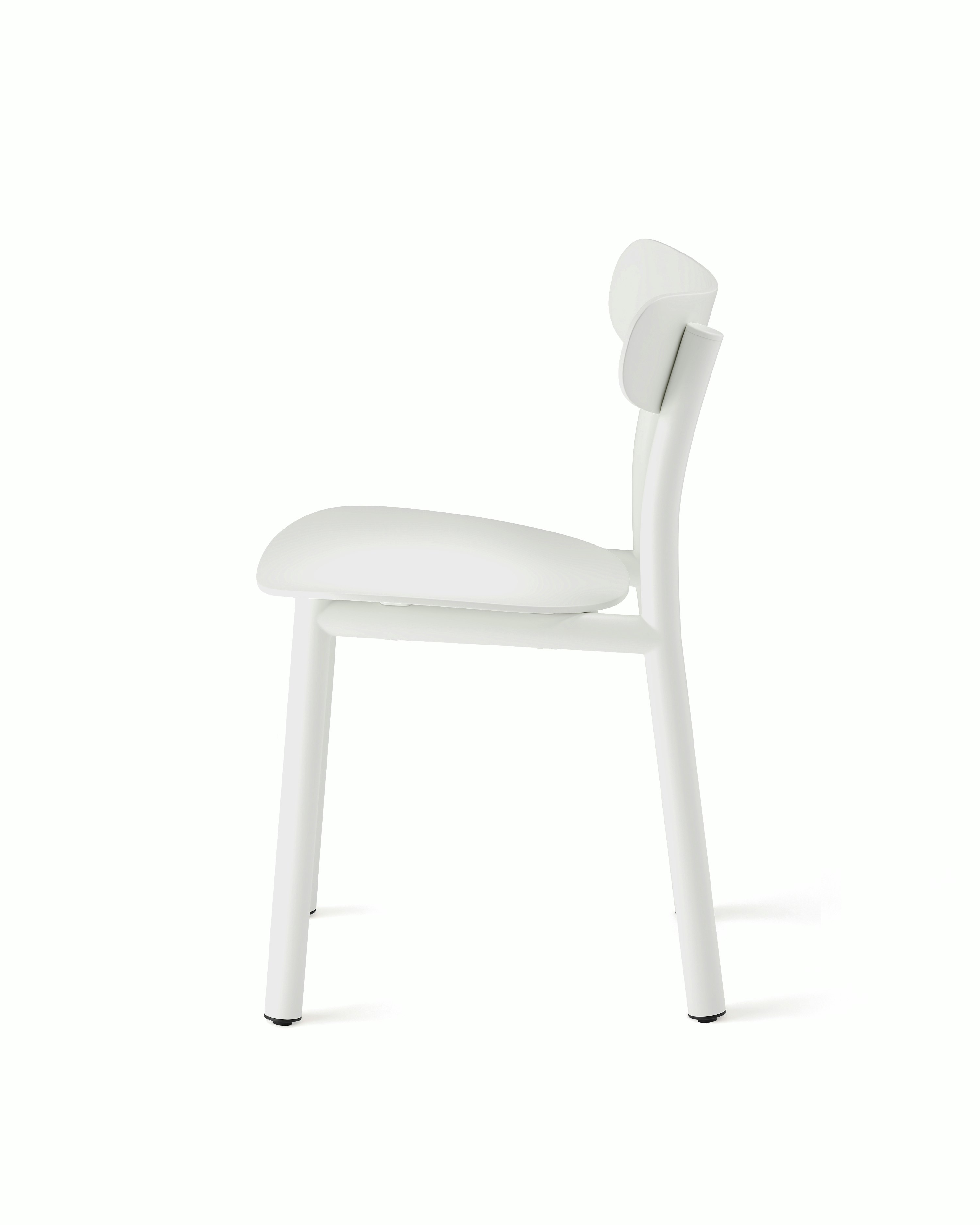 White background shot of Lotti Chair in Signal White