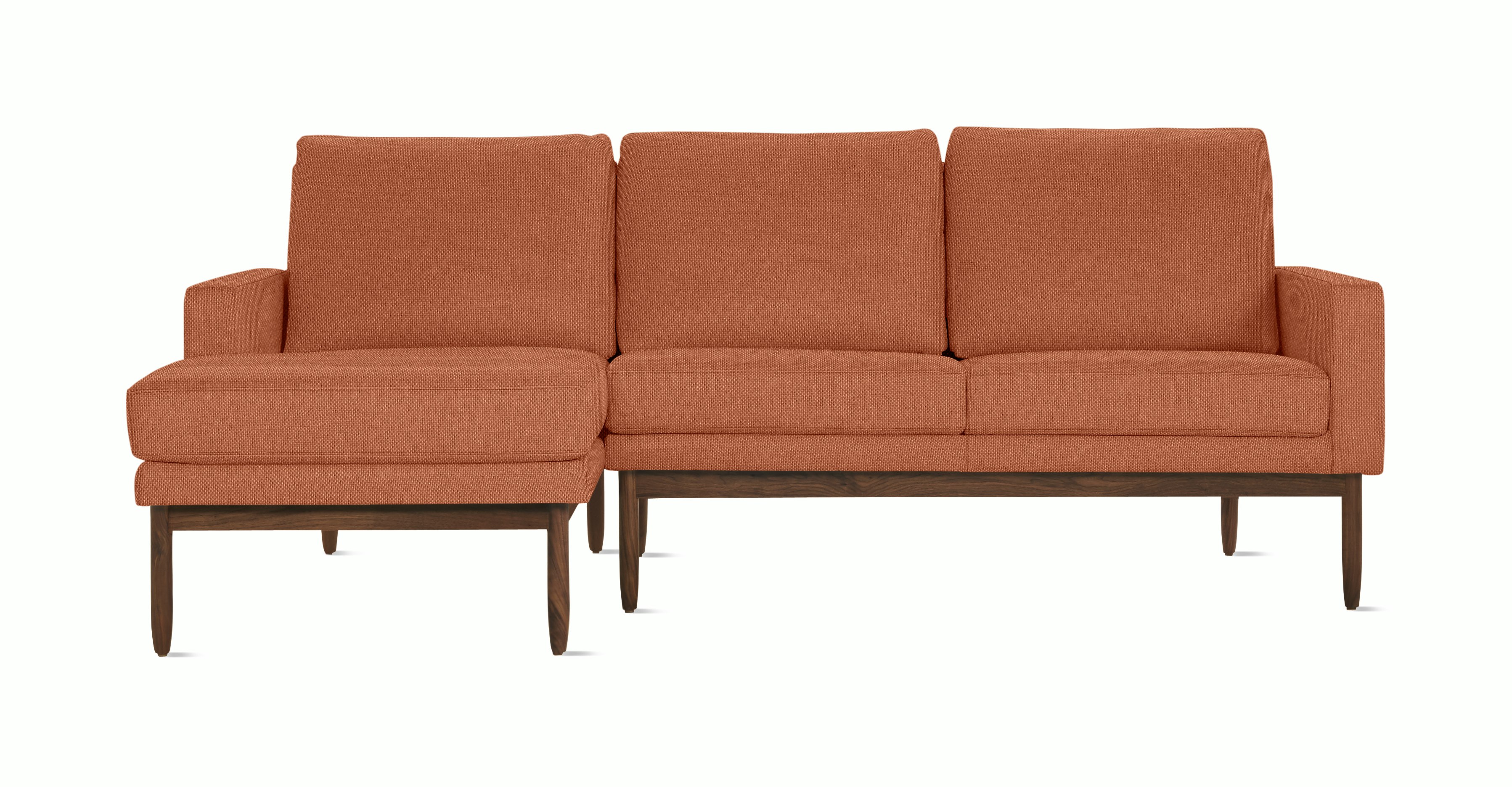 A Raleigh Sectional Sofa in Viewed from the front.
