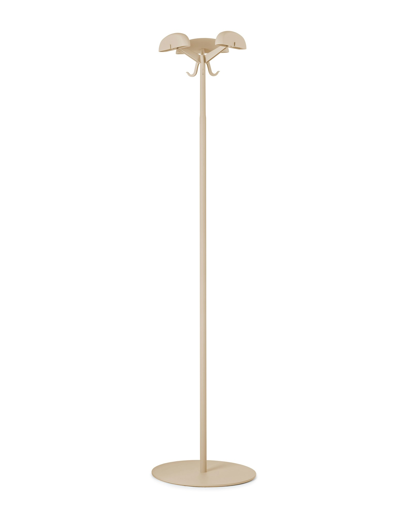 A Alta Tensione Coat Stand in Dove Grey viewed from the front.