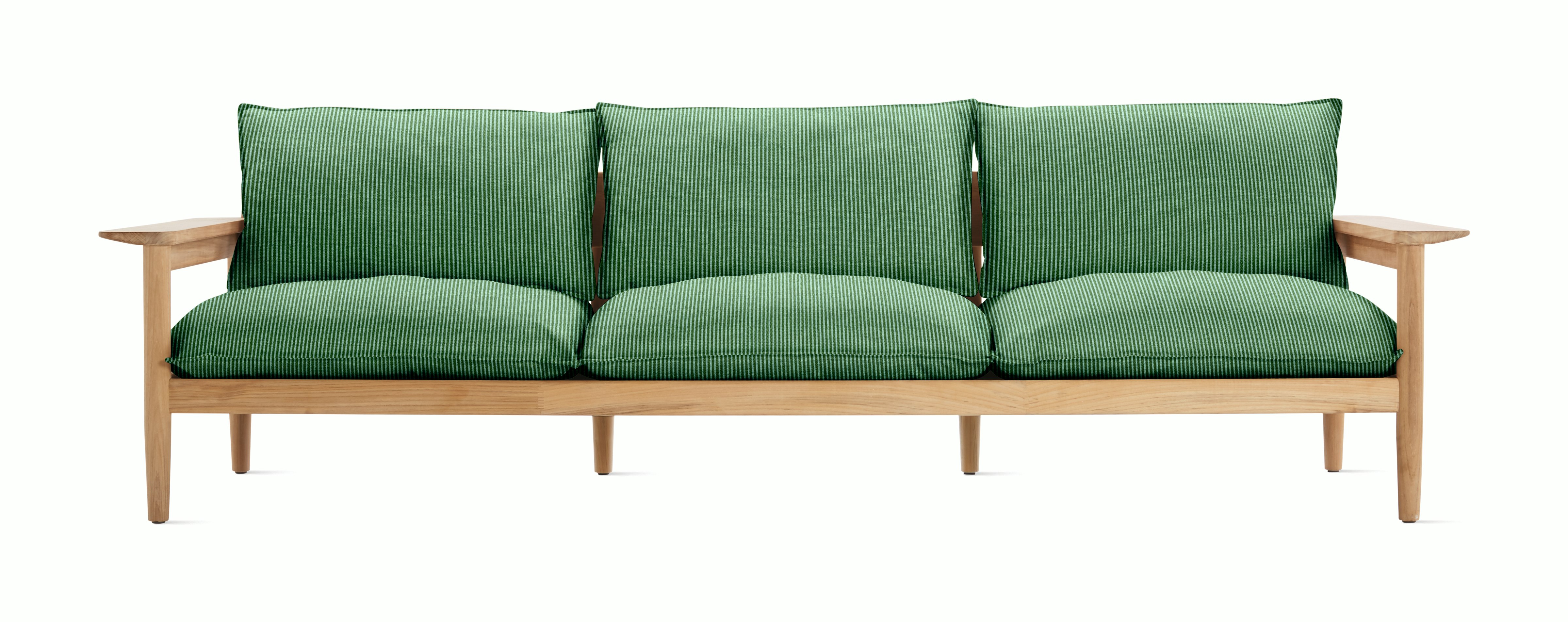 Terassi Sofa - Three Seater,  Concord Stripe,  Basilisk, FSC Certified