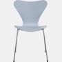 Series 7 Chair - Lacquered, 7:14 AM Blue, Chromed Steel