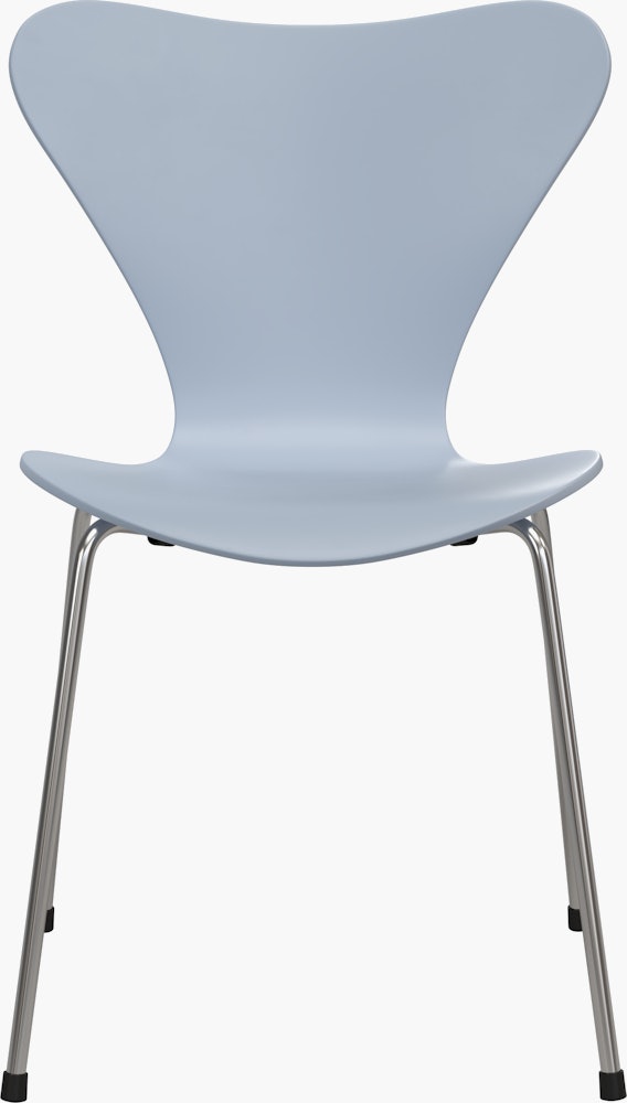 Series 7 Chair - Lacquered, 7:14 AM Blue, Chromed Steel