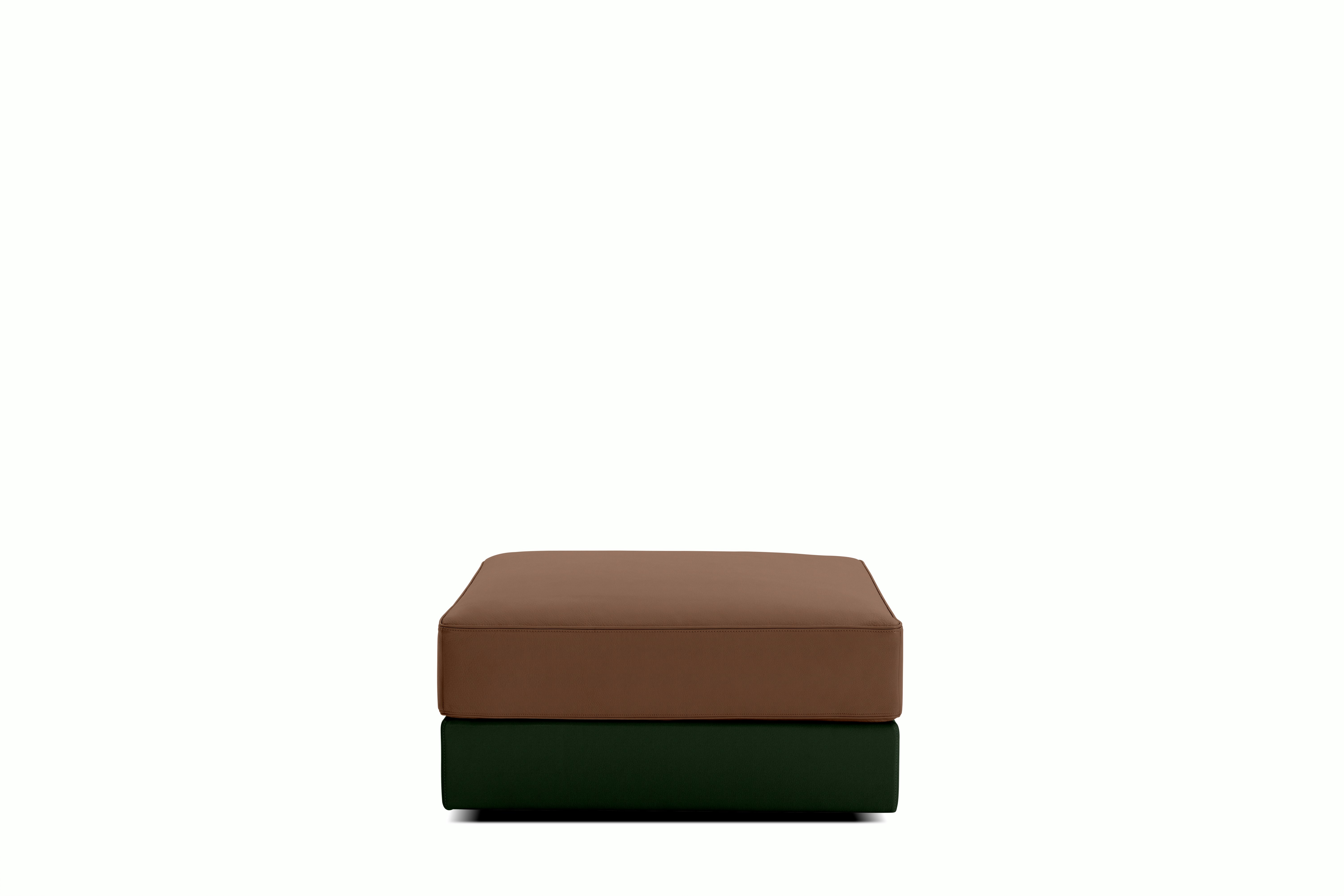 Symme Ottoman - Cocktail,  Leather Frame,  Prone Leather,  Vine,  Prone Leather,  Ledge