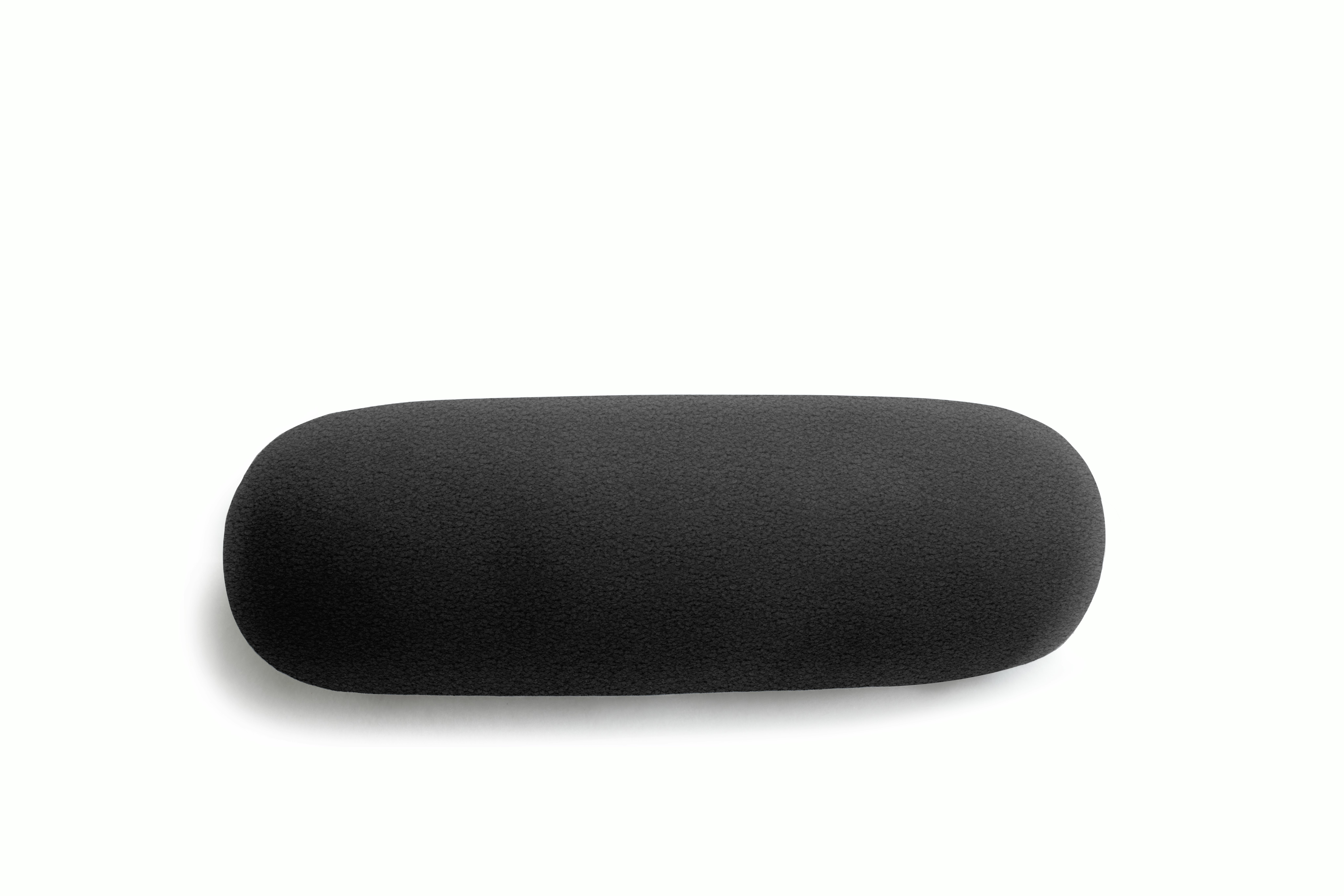 A Biboni Lumbar Pillow in nan viewed from an angle.