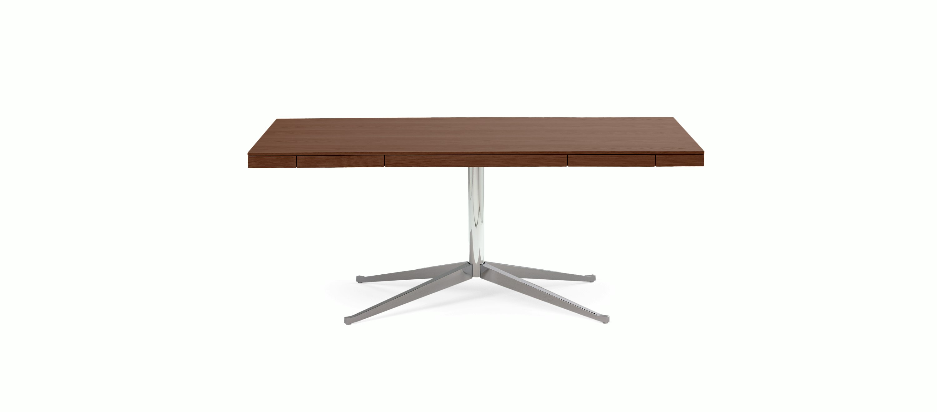 Florence Knoll Executive Desk - Mahogany