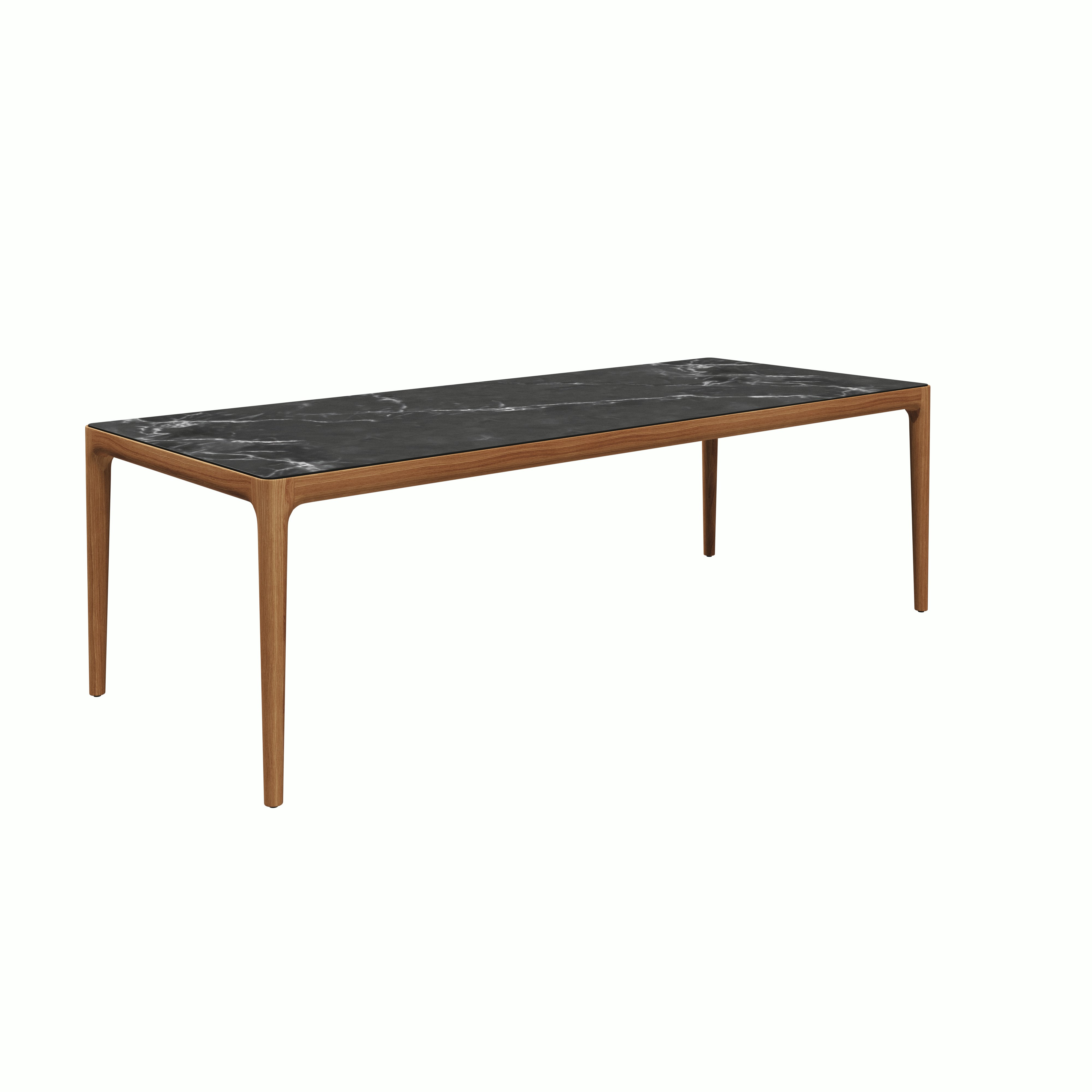 Lima Outdoor Dining Table - Rectangle,  Nero,  34.5" x 96"""