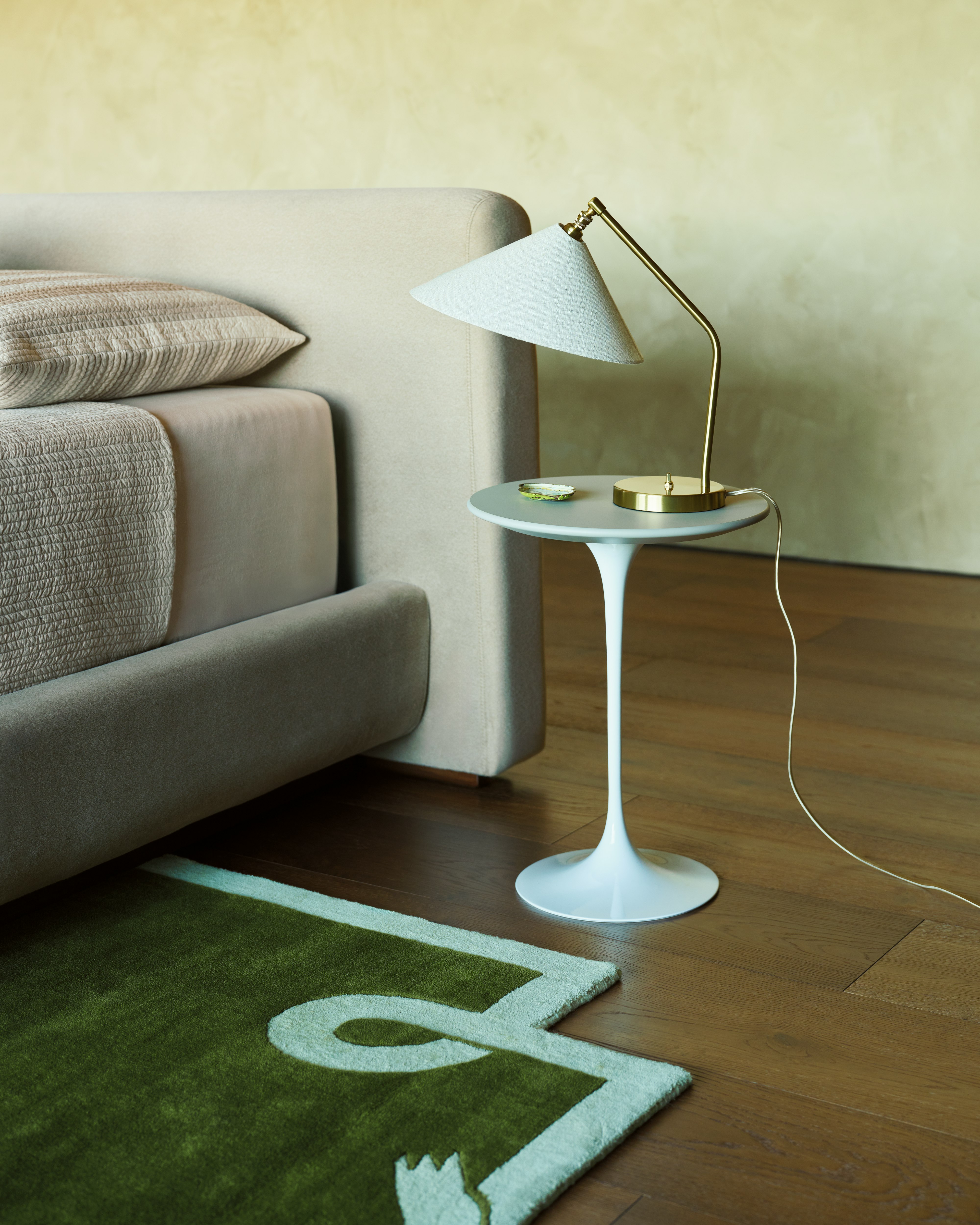 Grasshopper Canvas Shade Table Lamp