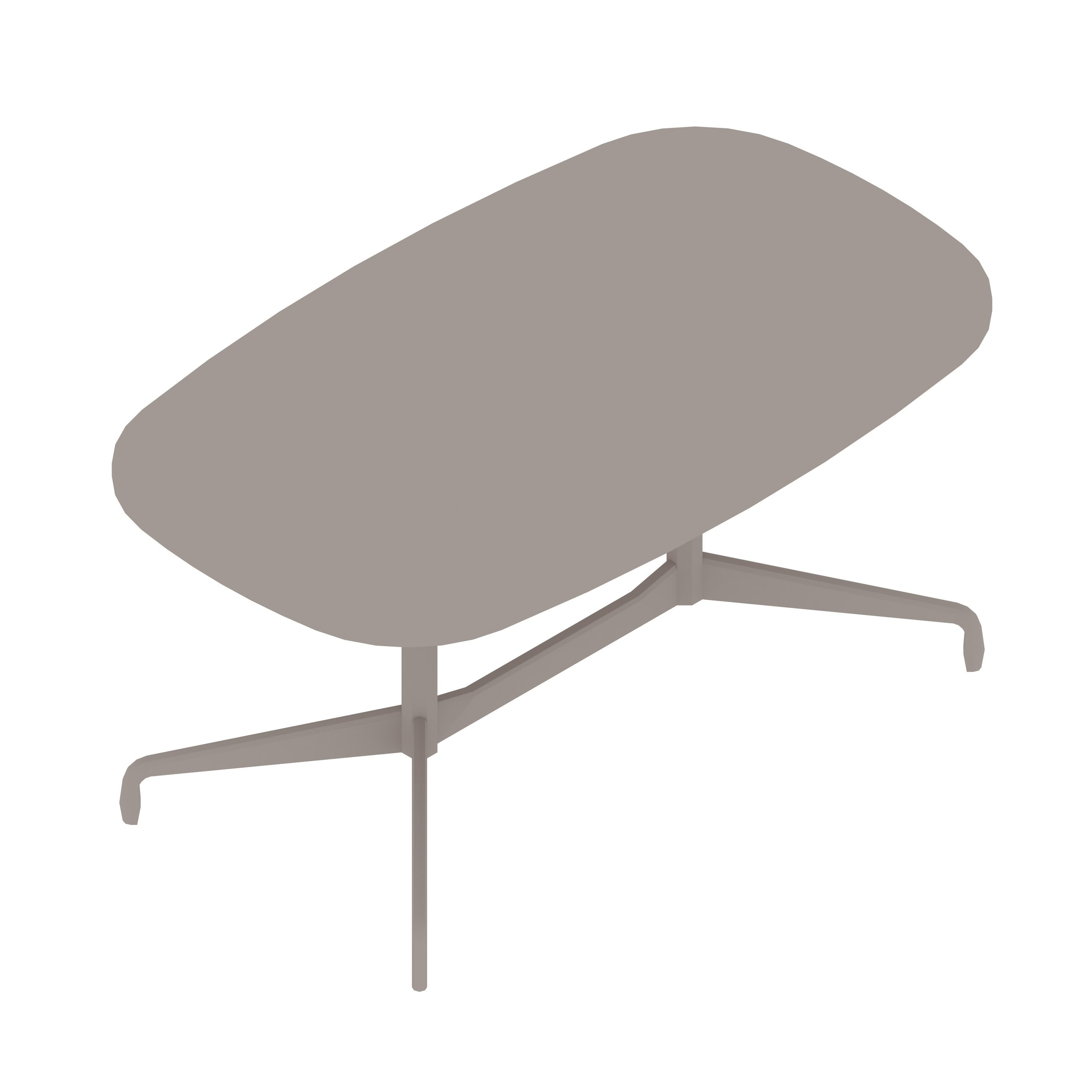 A generic rendering - Eames Tables | Oval | Segmented Base
