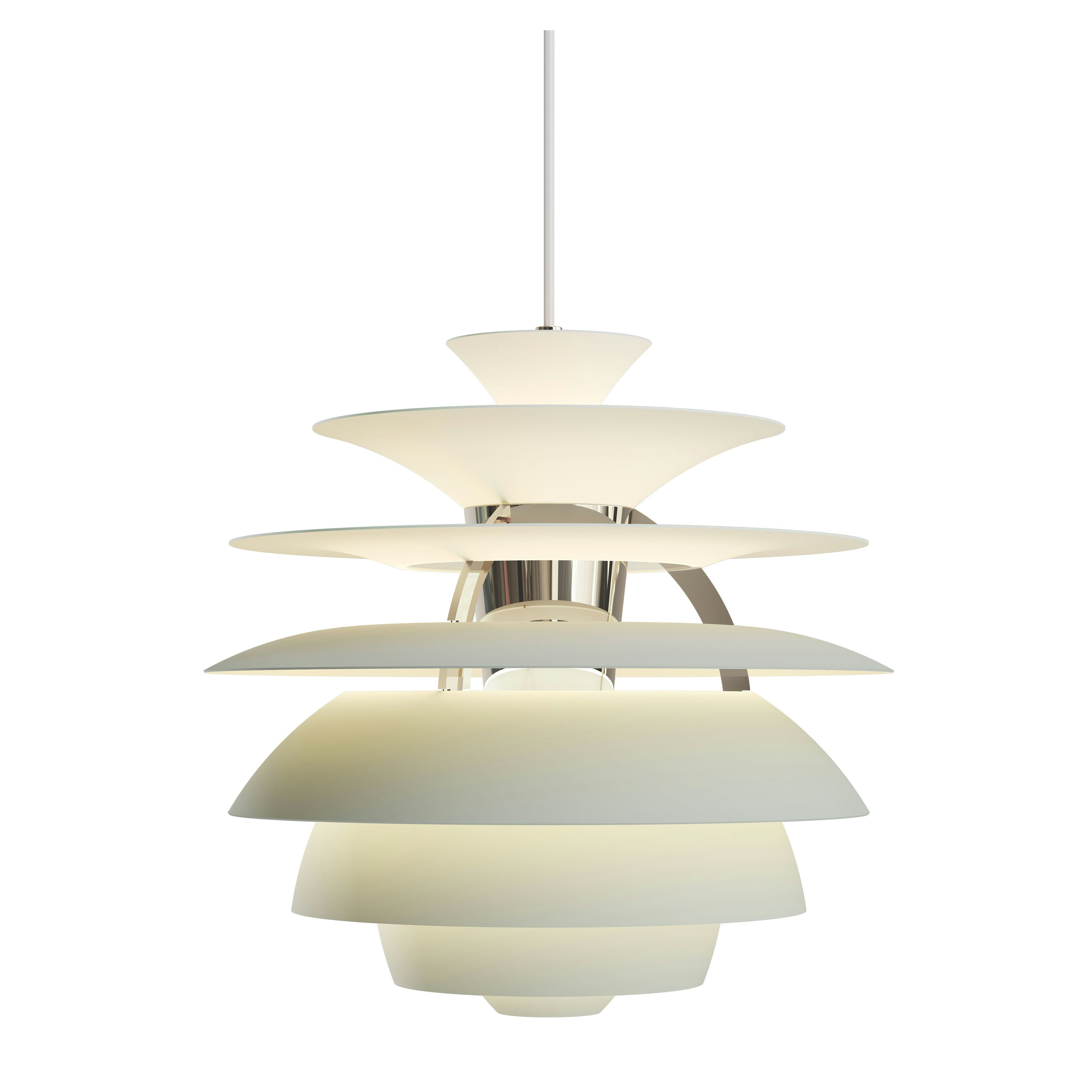 Snowball Pendant Lamp - Dusty Green / Chrome