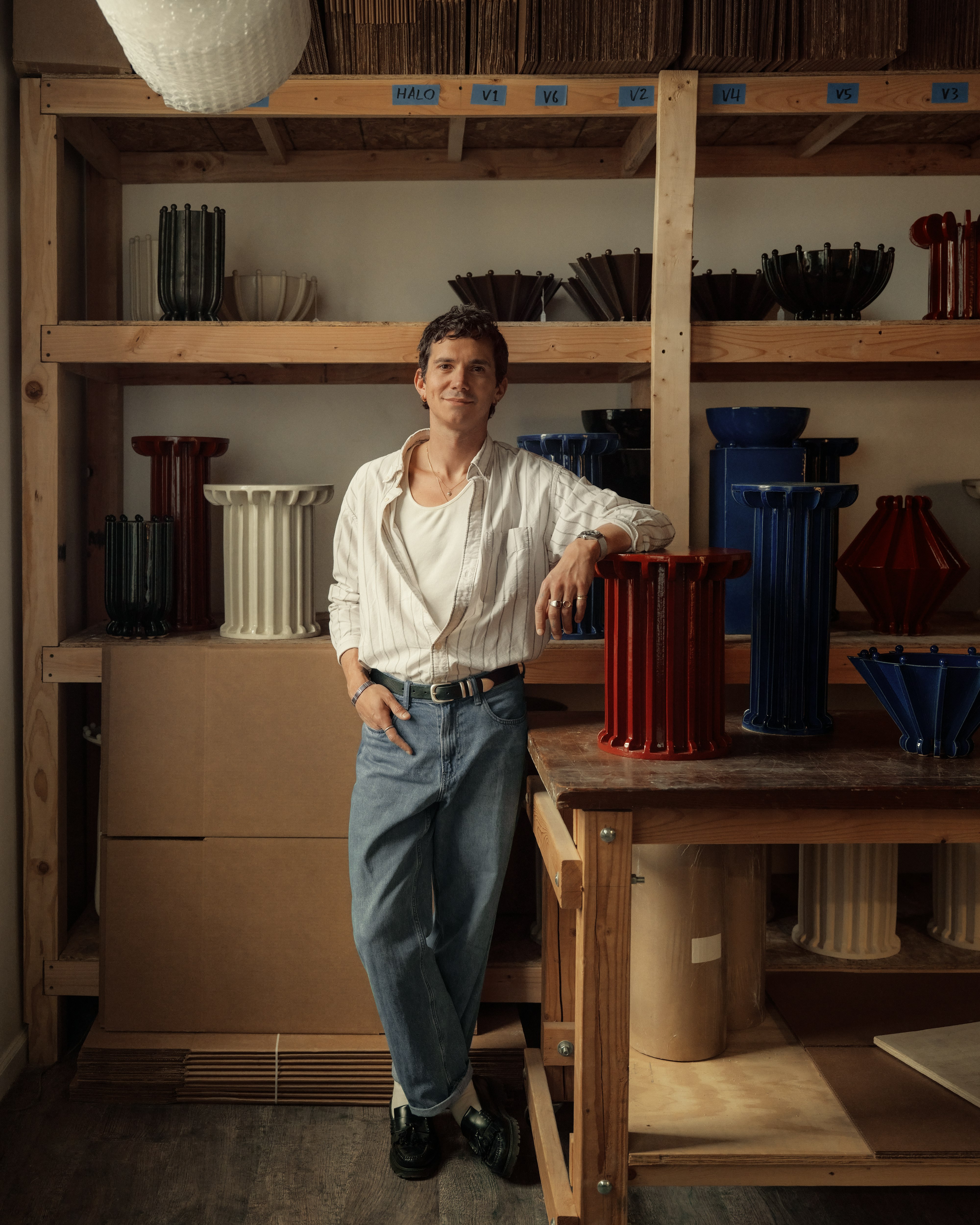 Devin Wilde at his studio