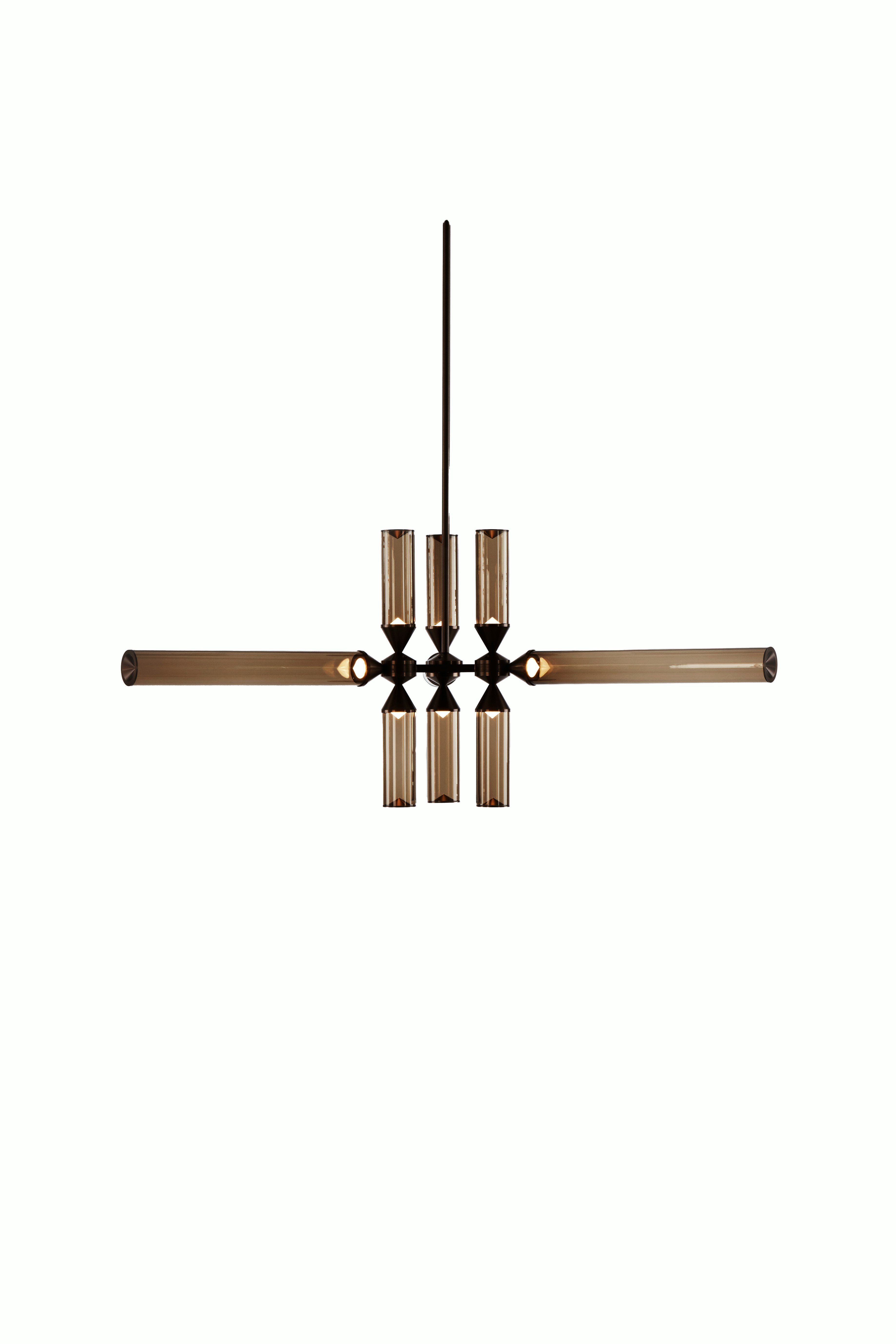 Castle Chandelier - Black/Smoke