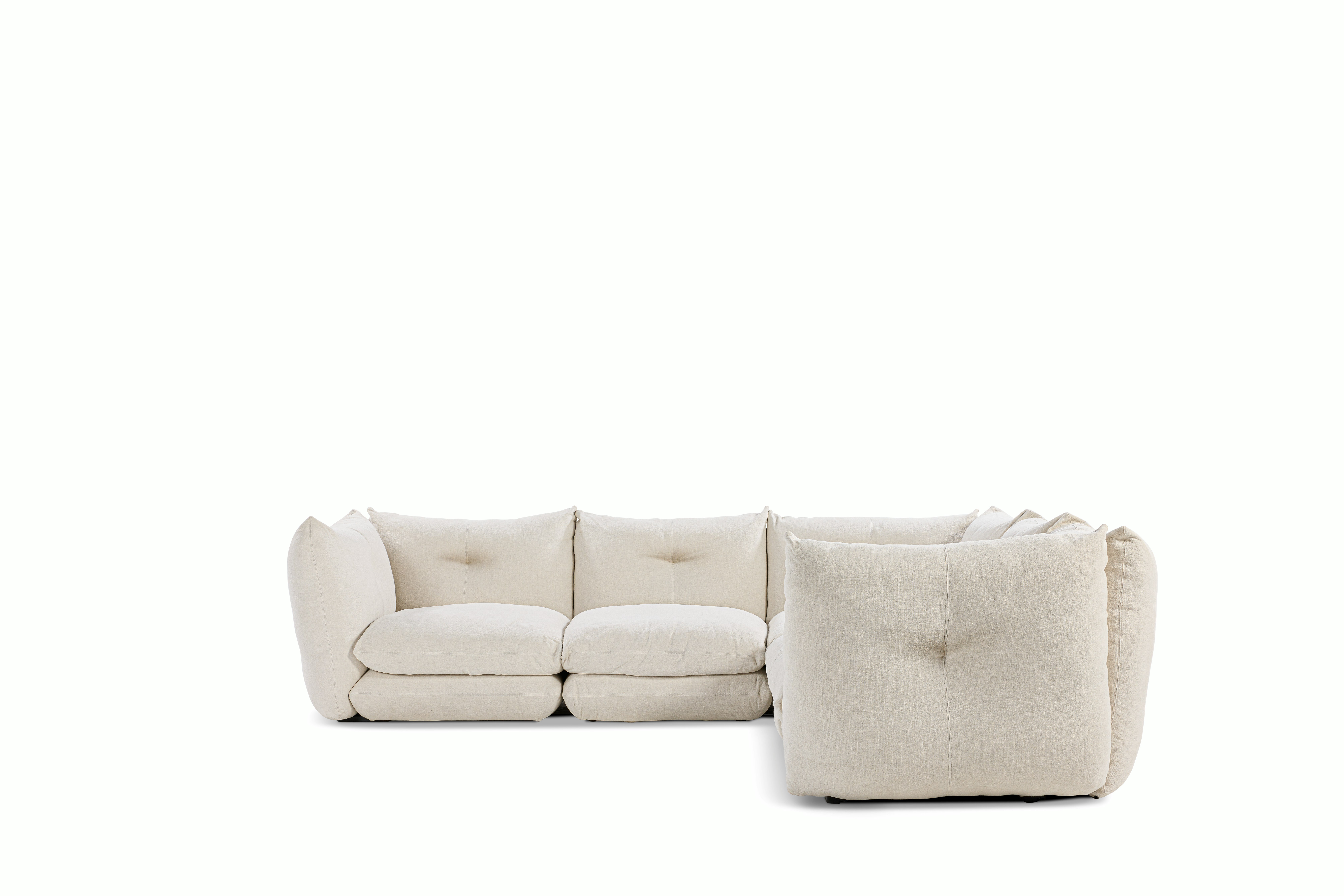 Pillo Sectional -  Corner,  Five Seater,  Standard,  Haven,  Ivory
