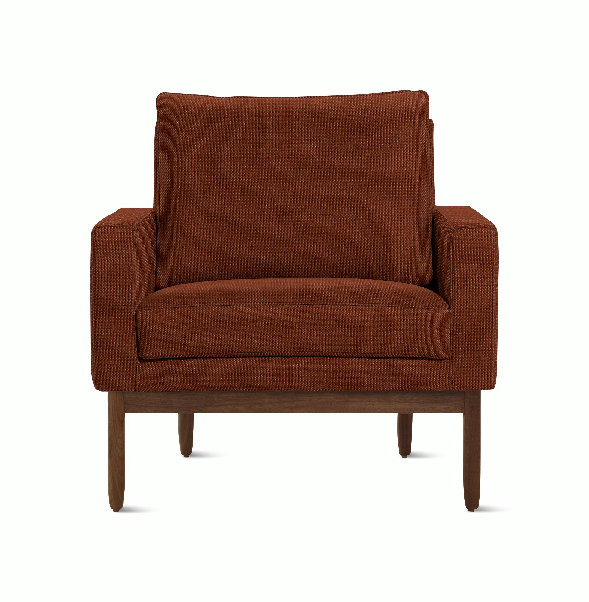 A Raleigh Armchair in Viewed from the front.