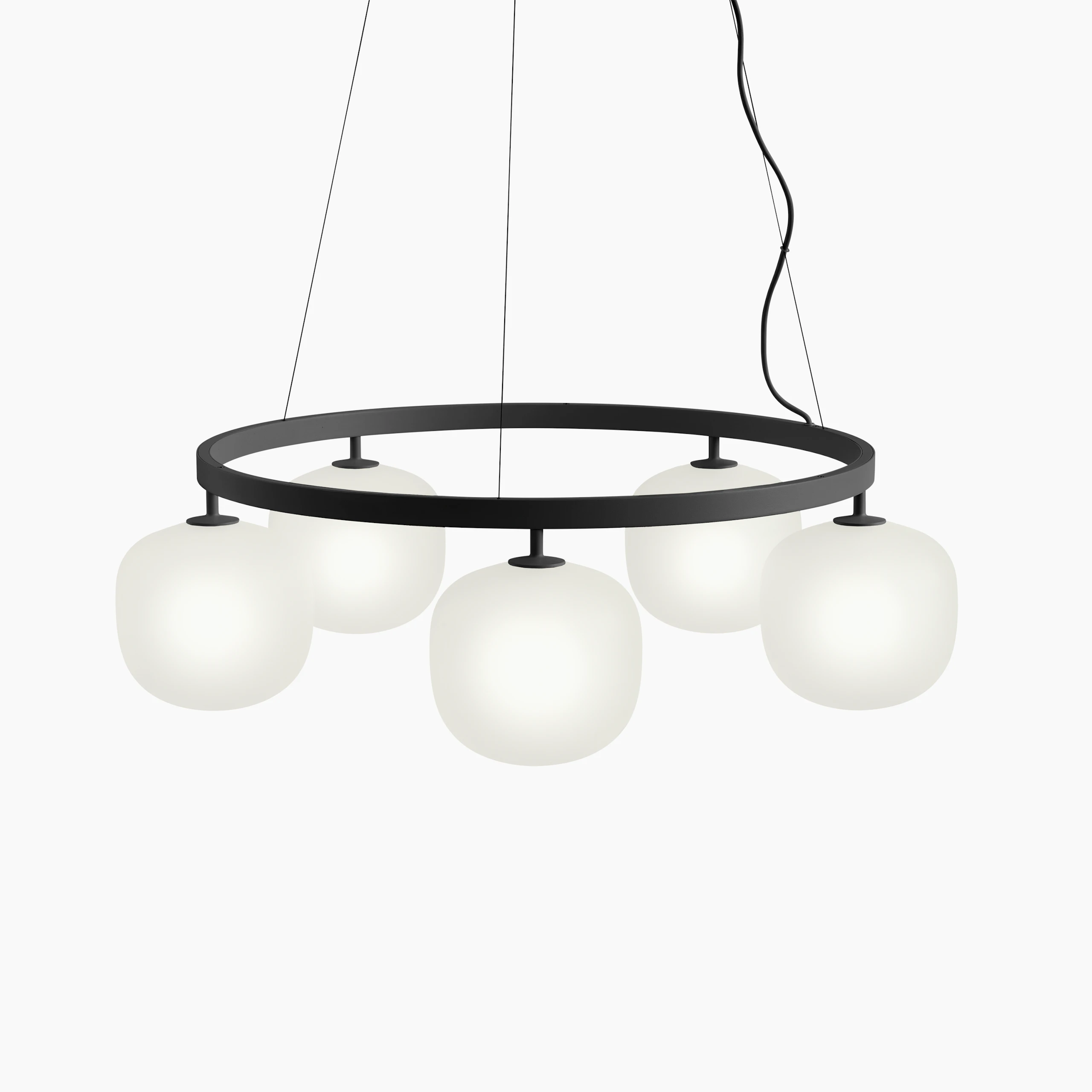 Rime Chandelier in Black Viewed from Top