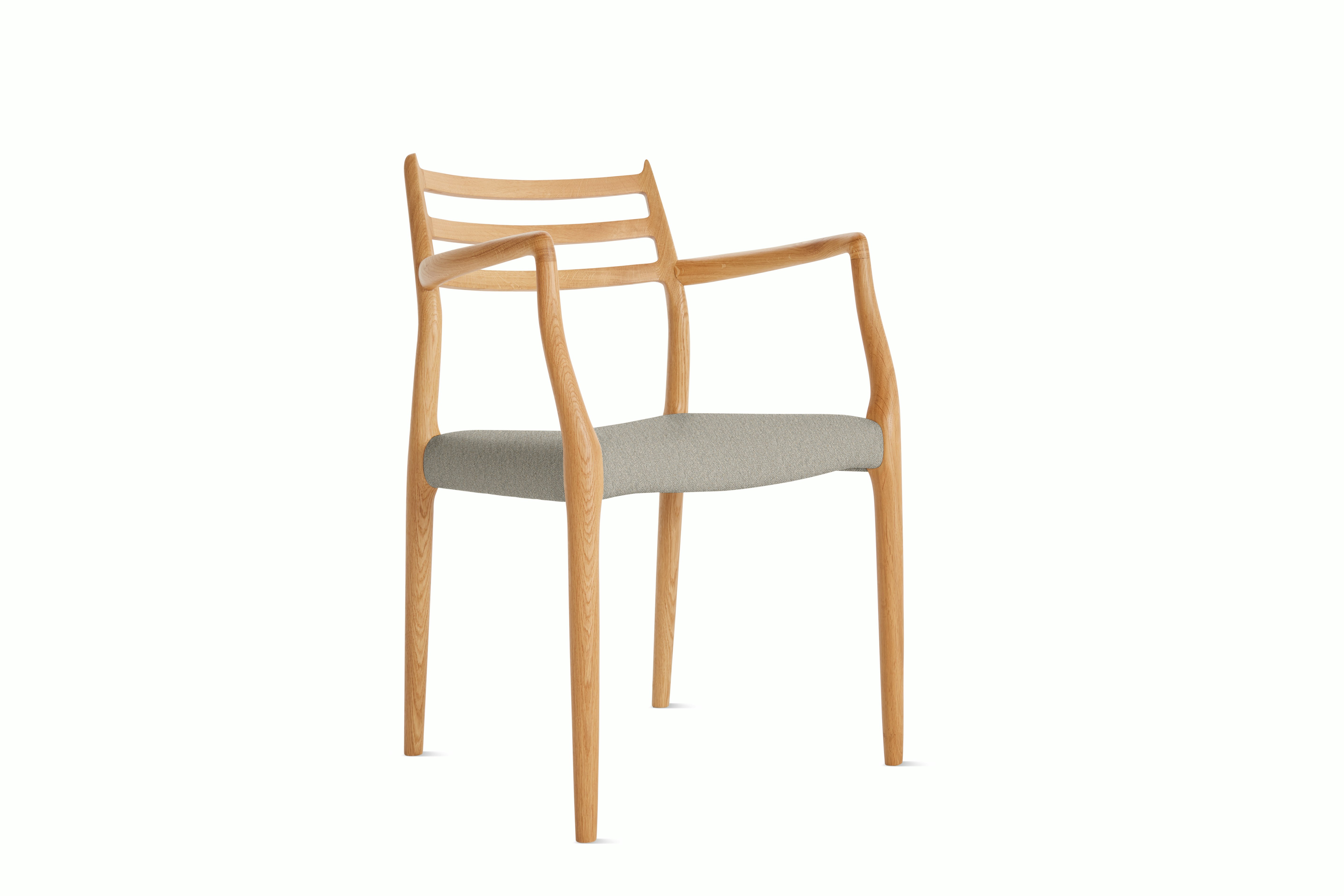 Moller Model 62 Armchair in Oak,  Album Linen,  Wisp