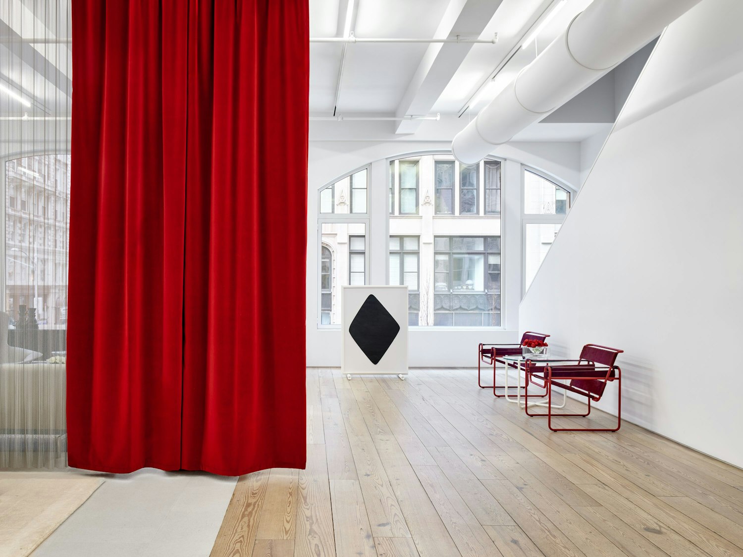 Knoll NYC Showroom Wassily Chairs MR Table