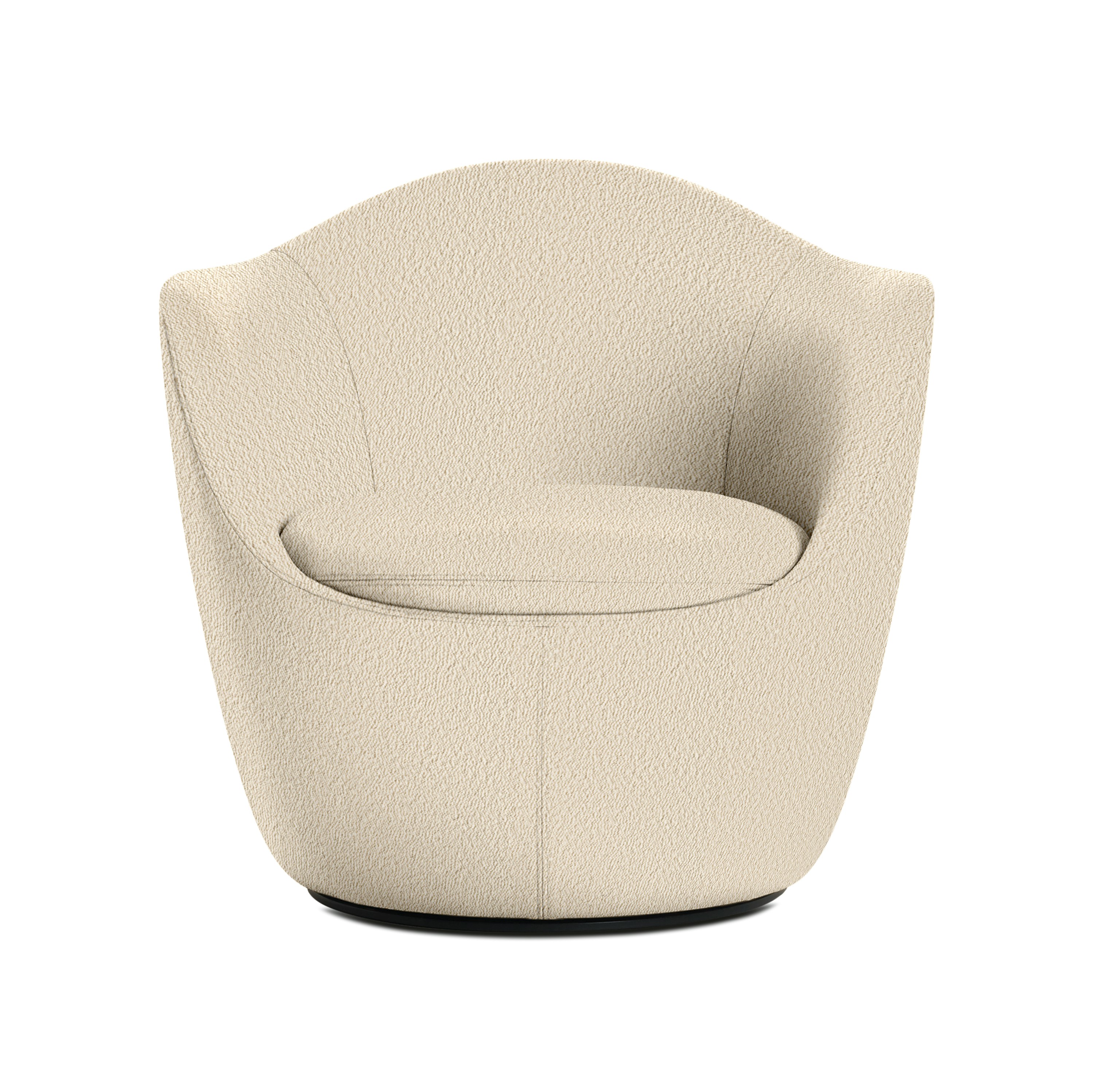 L&iacute;na Swivel Chair - Turf, Cream