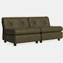 Amanta Sofa - Two Seater, Sense Leather, Forest Green, Bottle Green