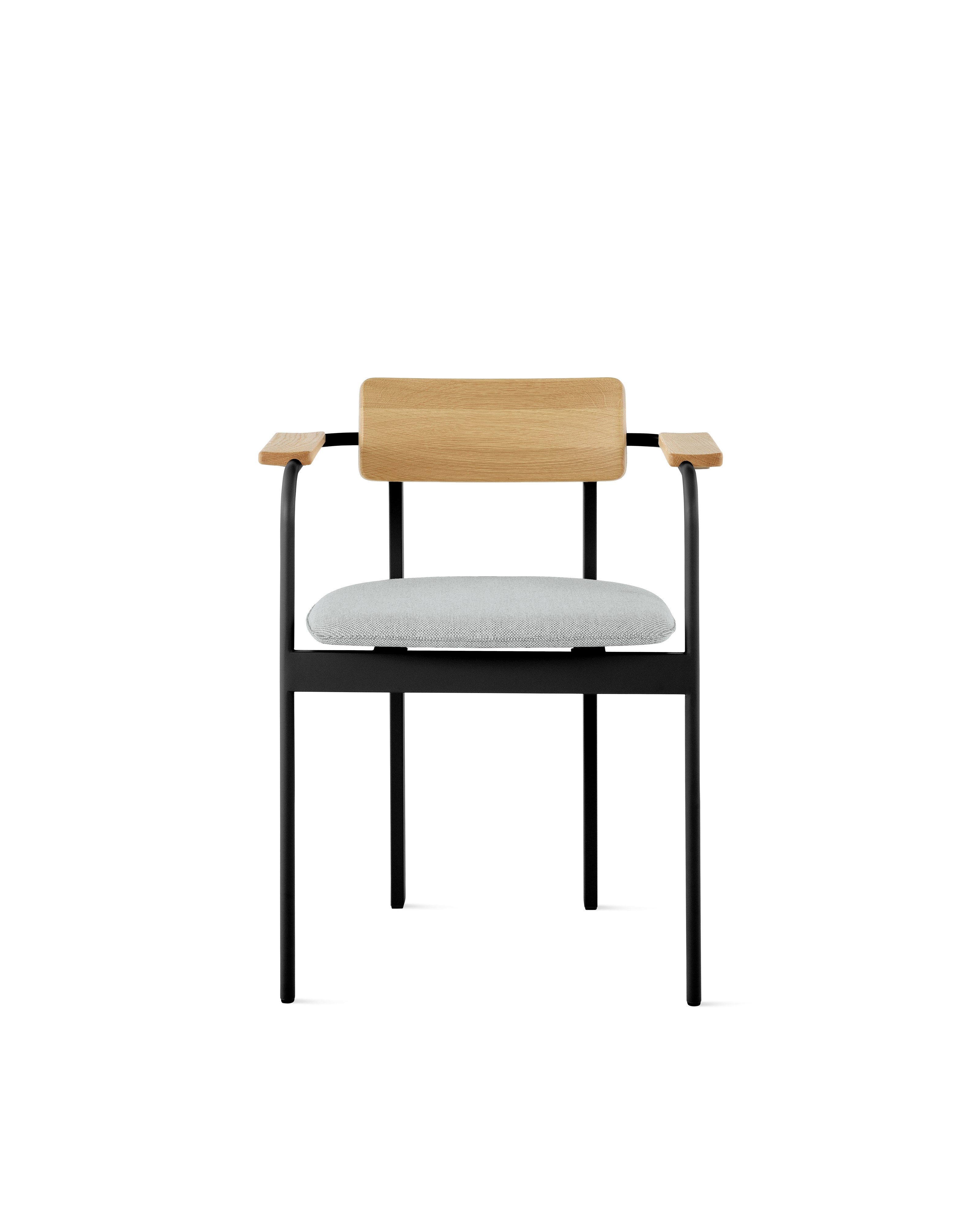Betwixt Mixed Materials Chair - armchair,  black,  oak,  surf