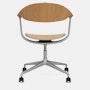 Mynt Task Chair - Oak ,  Blasted Aluminum