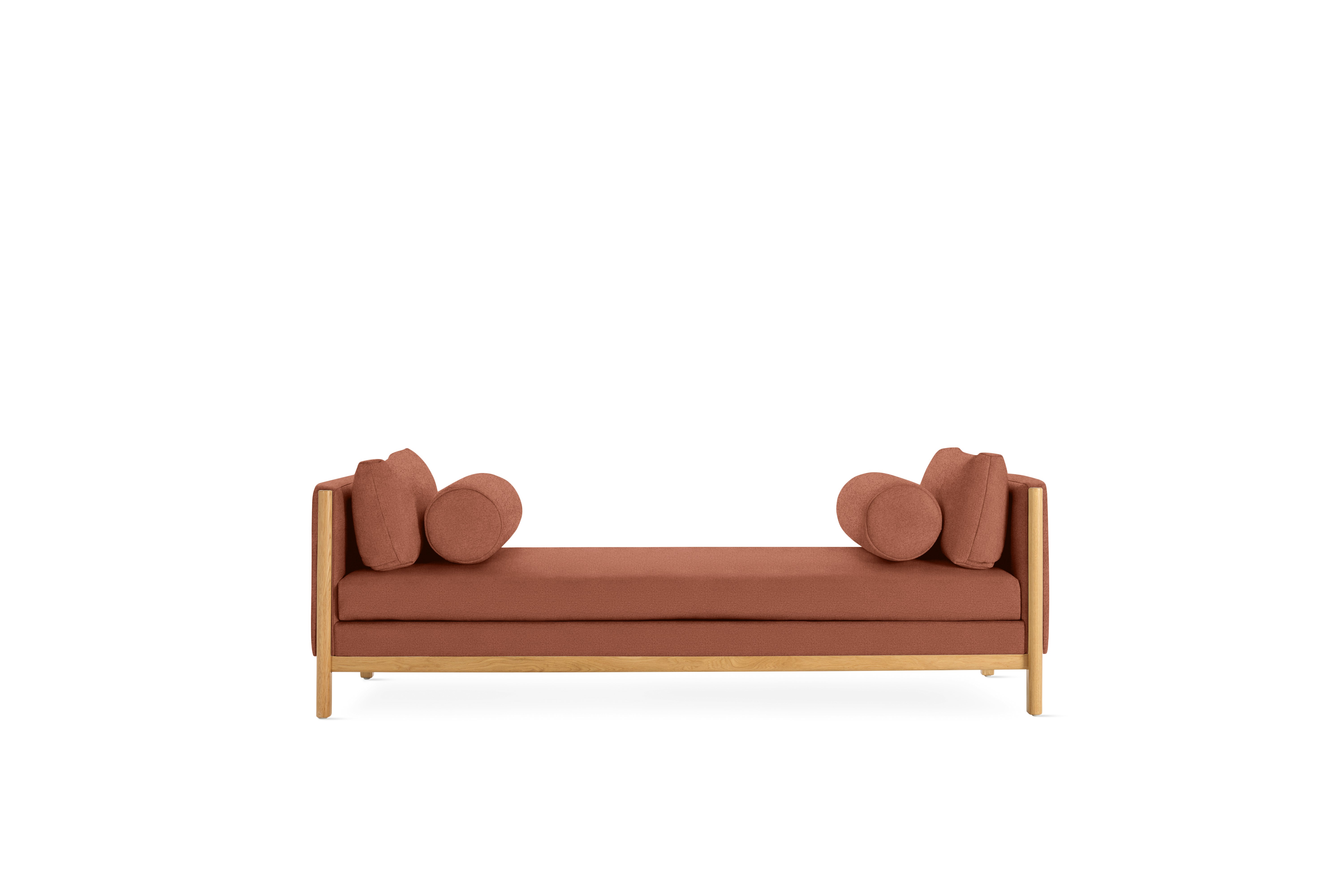 Emmy Chaise - With Bolsters, Beck, 039 Clayware, Oak
