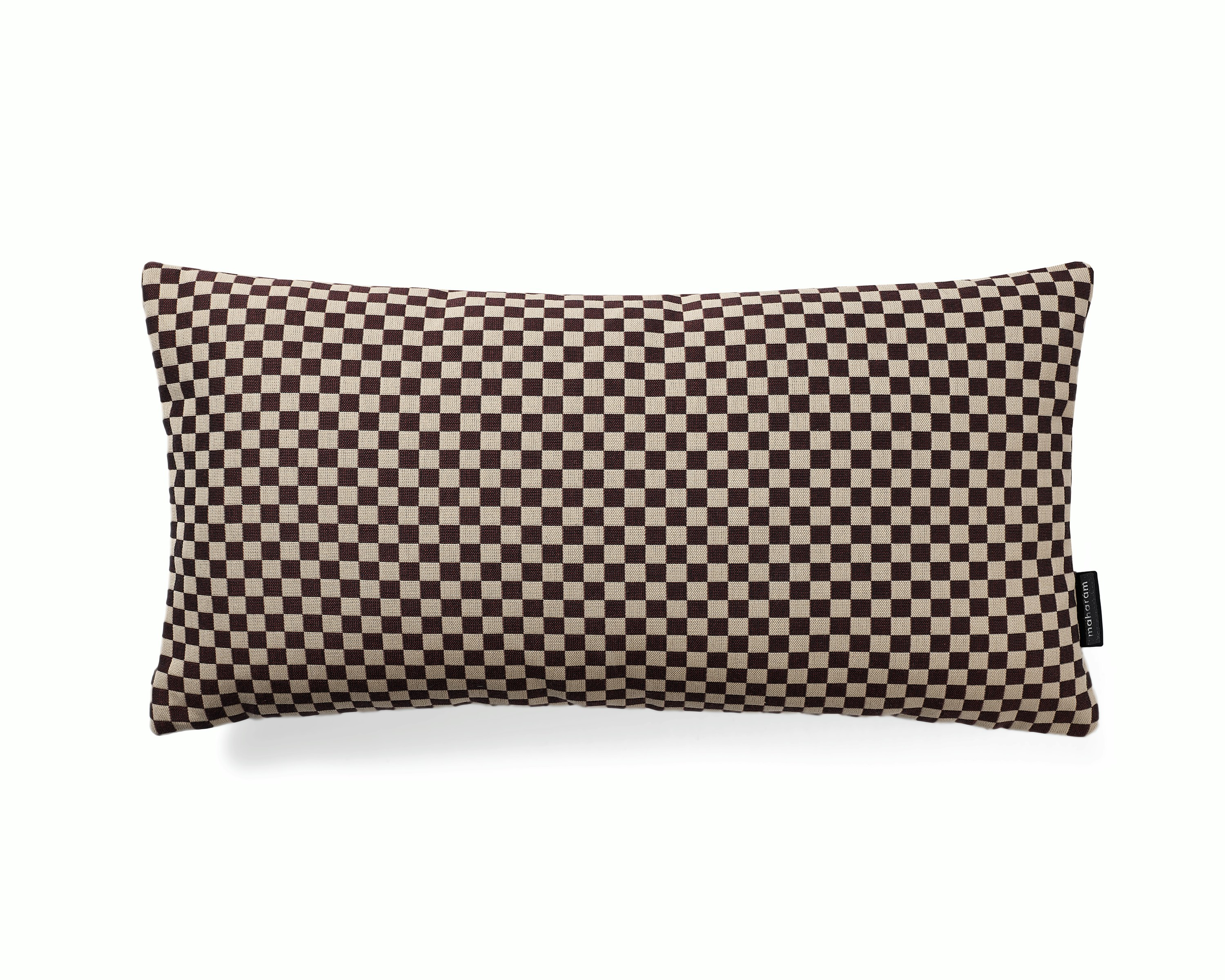 Checker Lumbar Throw Pillow by Alexander Girard