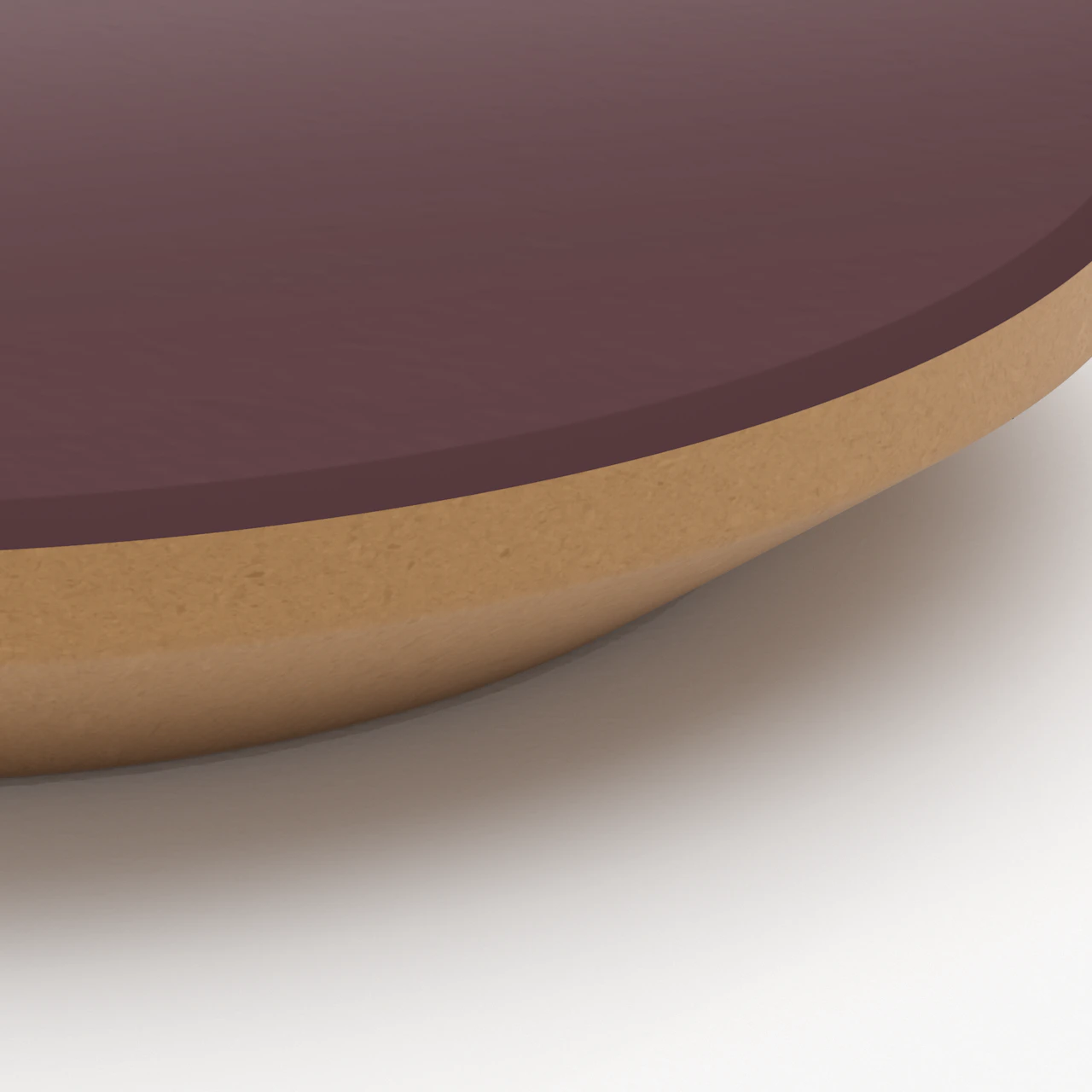Burgundy with Reverse Chamfer Edge