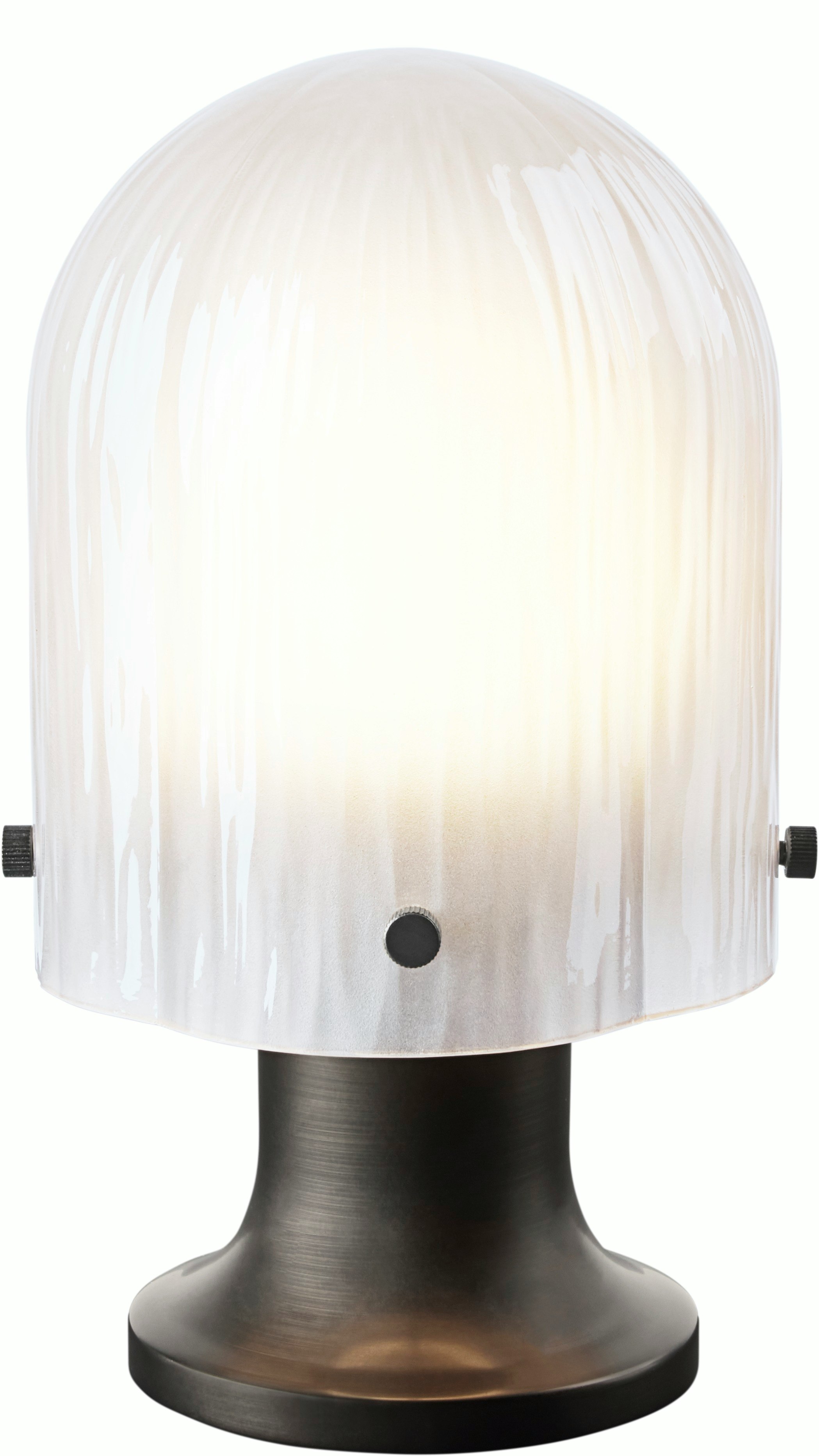 A Seine Portable Lamp - Antique Brass in Antique Brass viewed from the front.