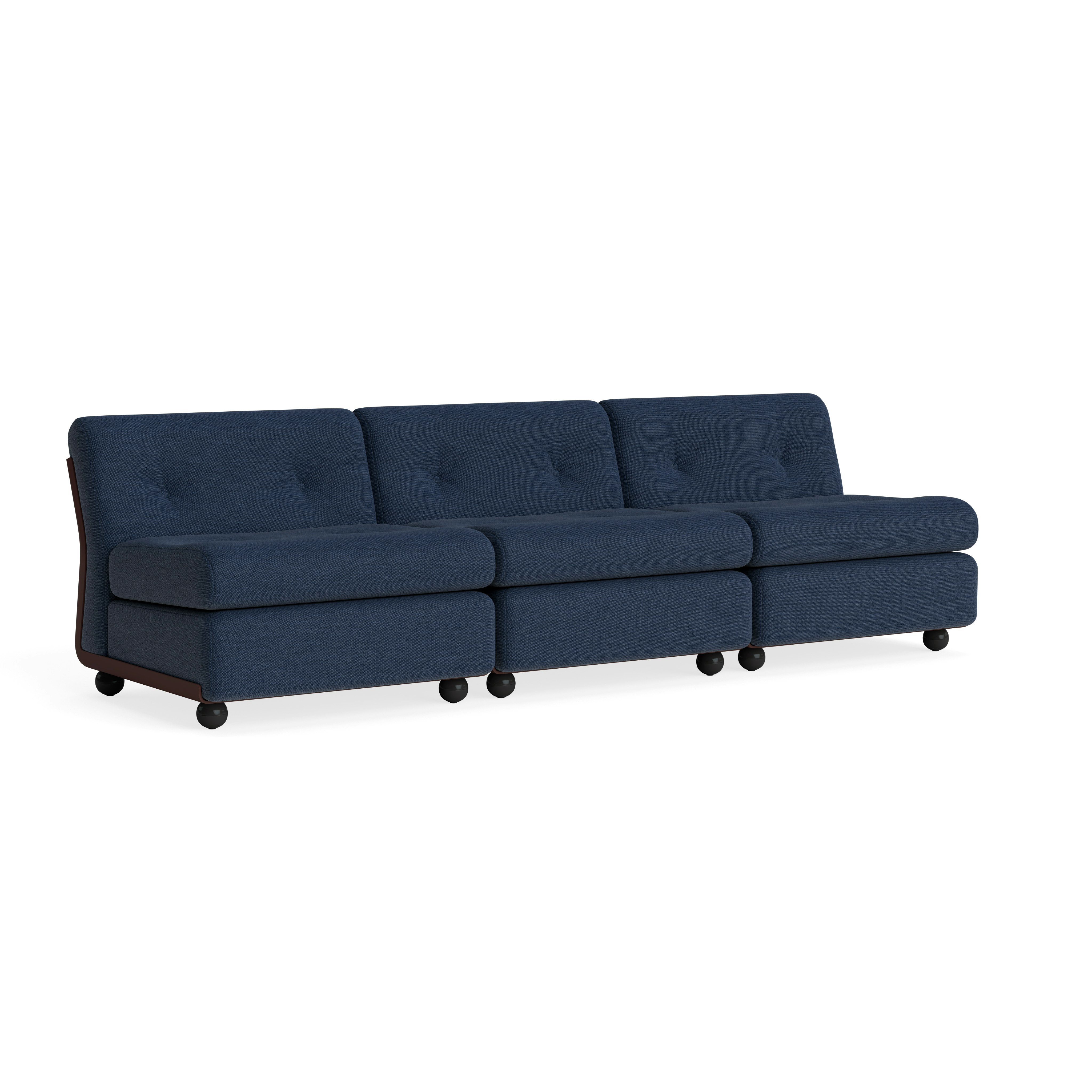 Amanta Sofa - Three Seater, Mode, Society, Burgundy Red